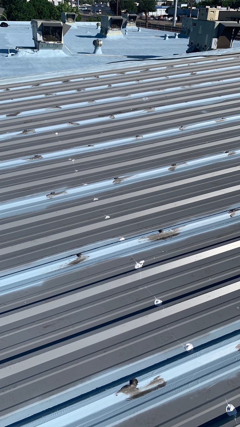 Foam & Metal Roof Restoration – Thermo Sensors (Garland, TX) by All Star Roofing LLC