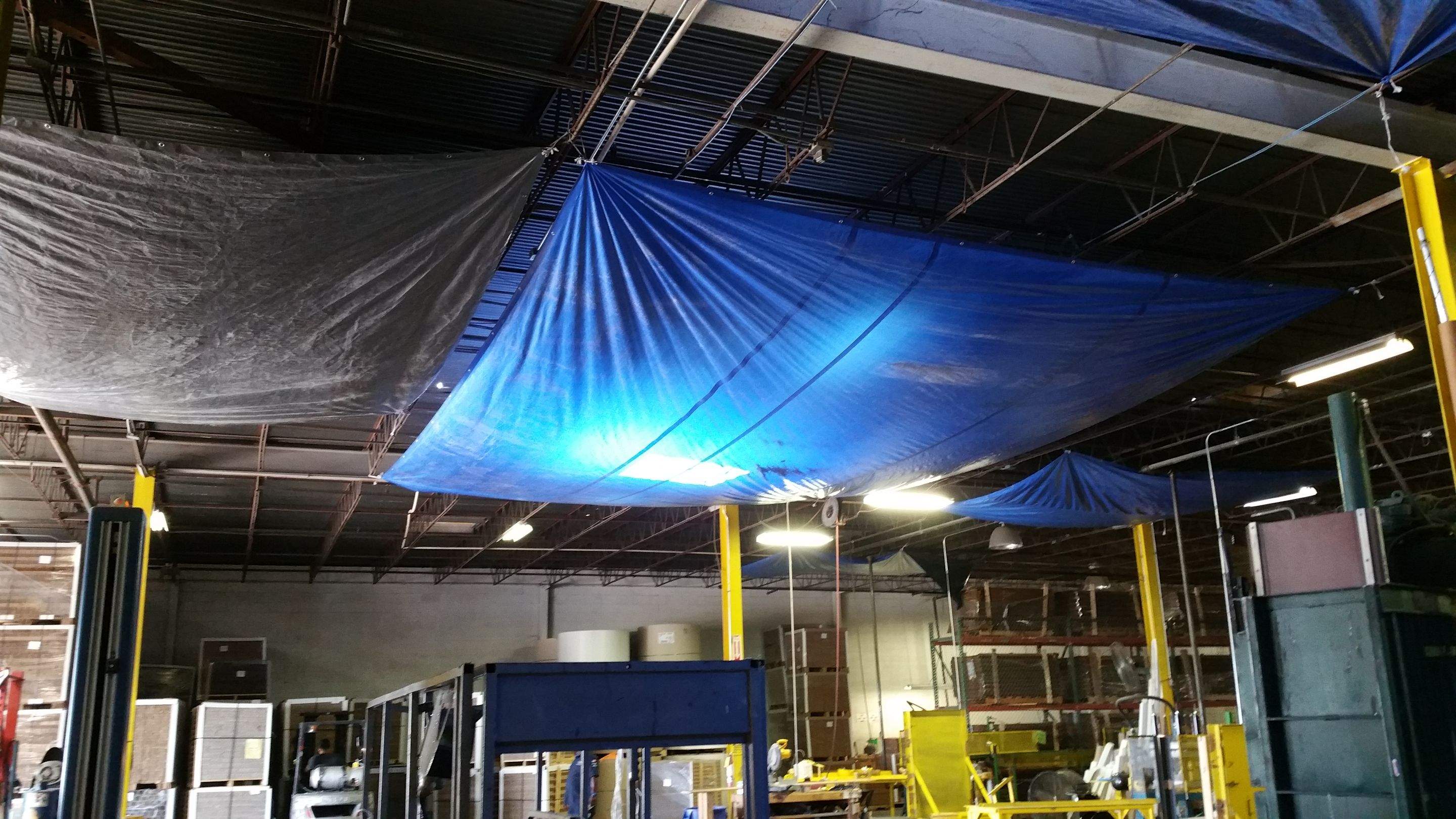 Massive Storm Damage Project - Factory in Arlington by First United Roofing & Construction