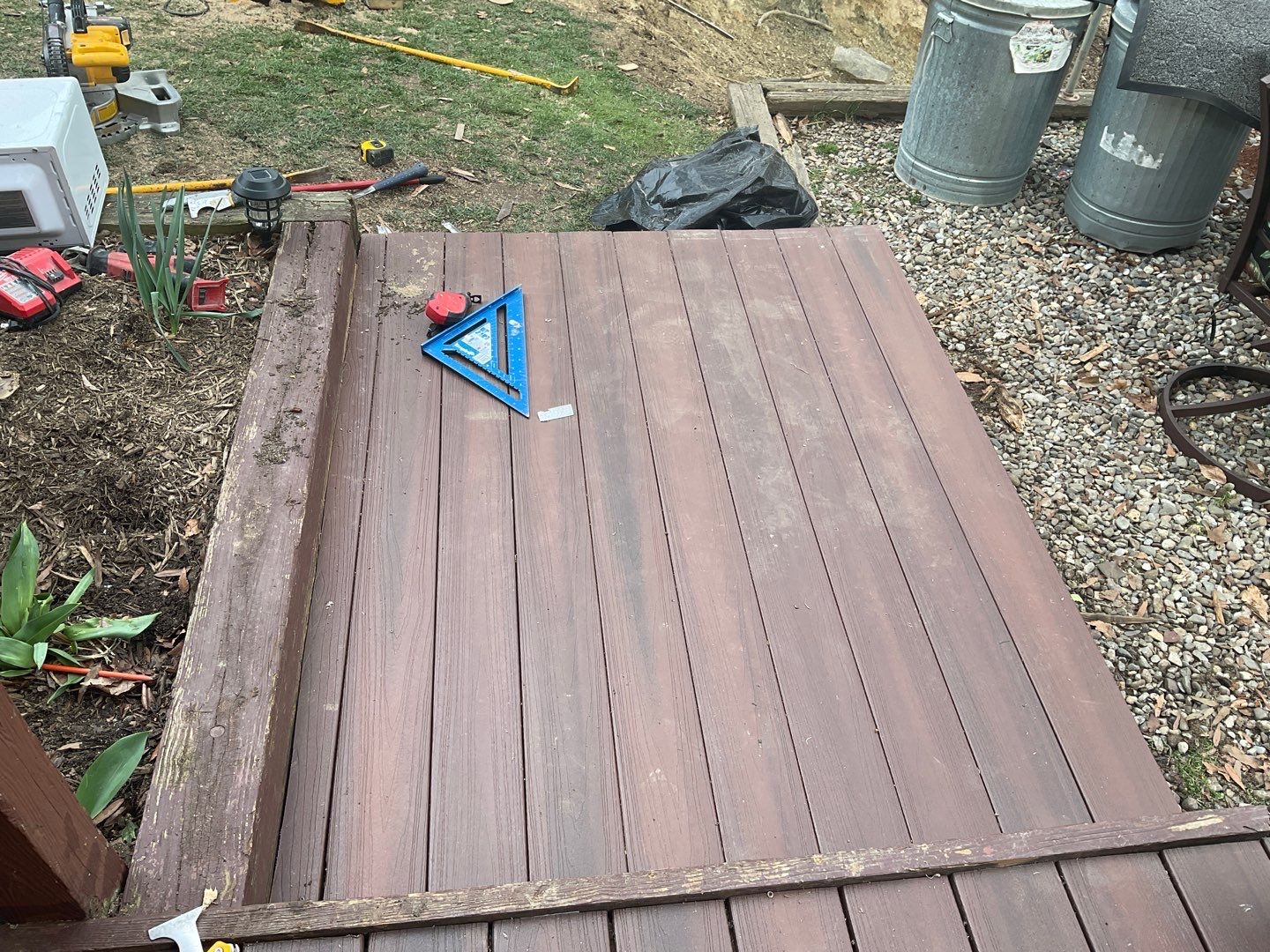 Deck Installation using New Composite Deck Board by Alpha Design Services