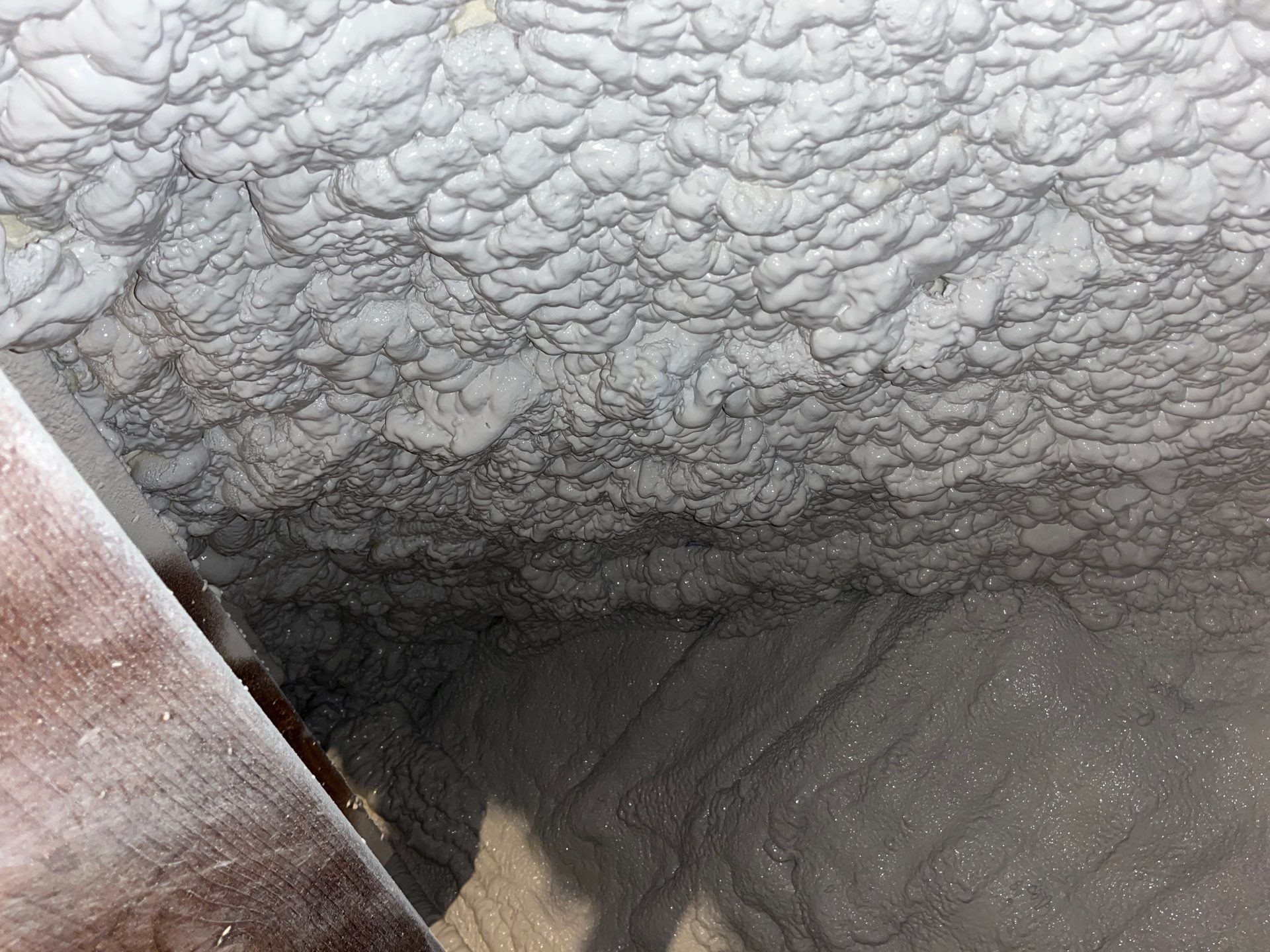Attic Retrofit using open cell spray foam by NYS Foam & Energy