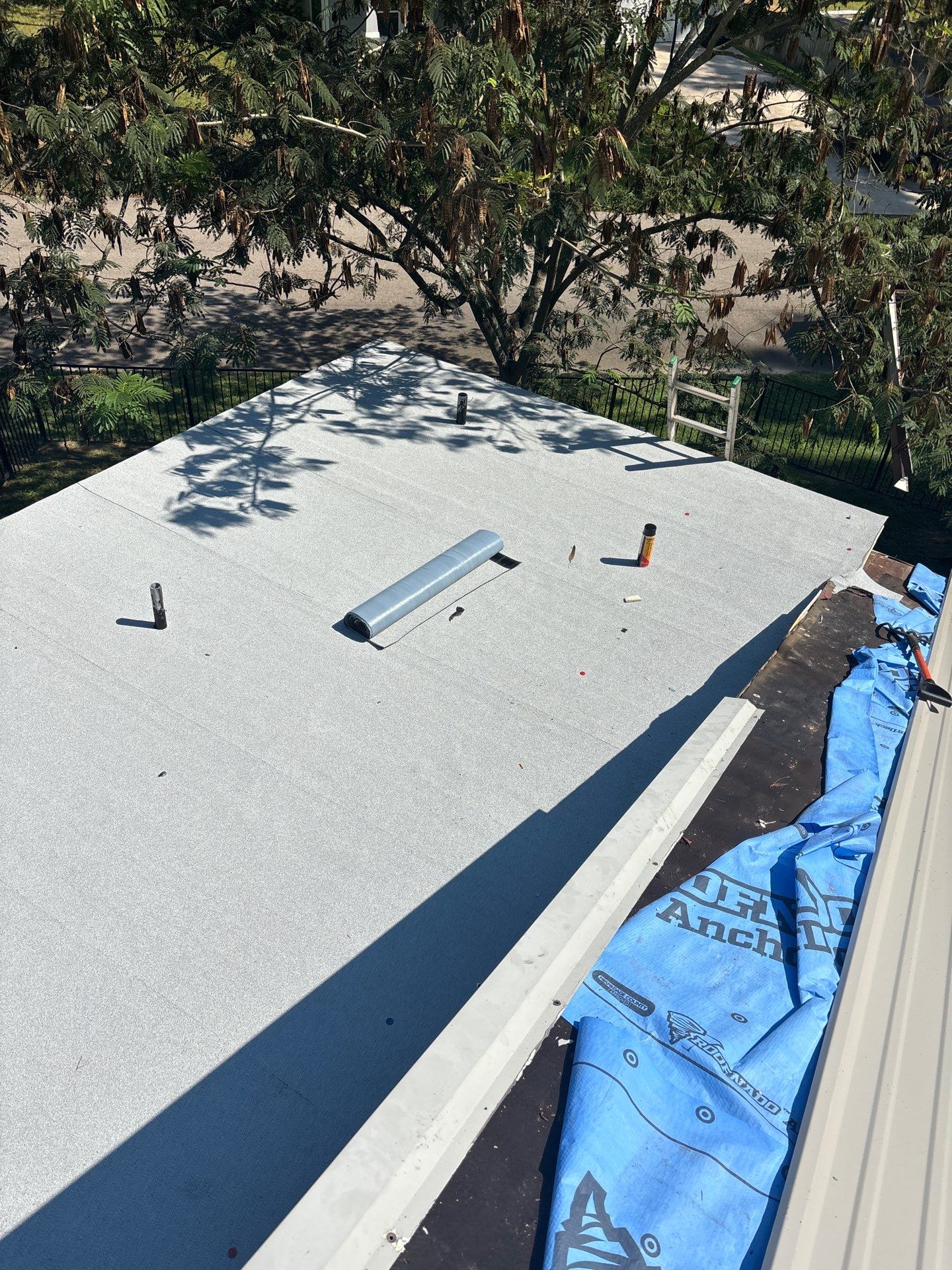 White Standing Seam Metal Roof Replacement in Willis, Texas by Abbott Roofing Company