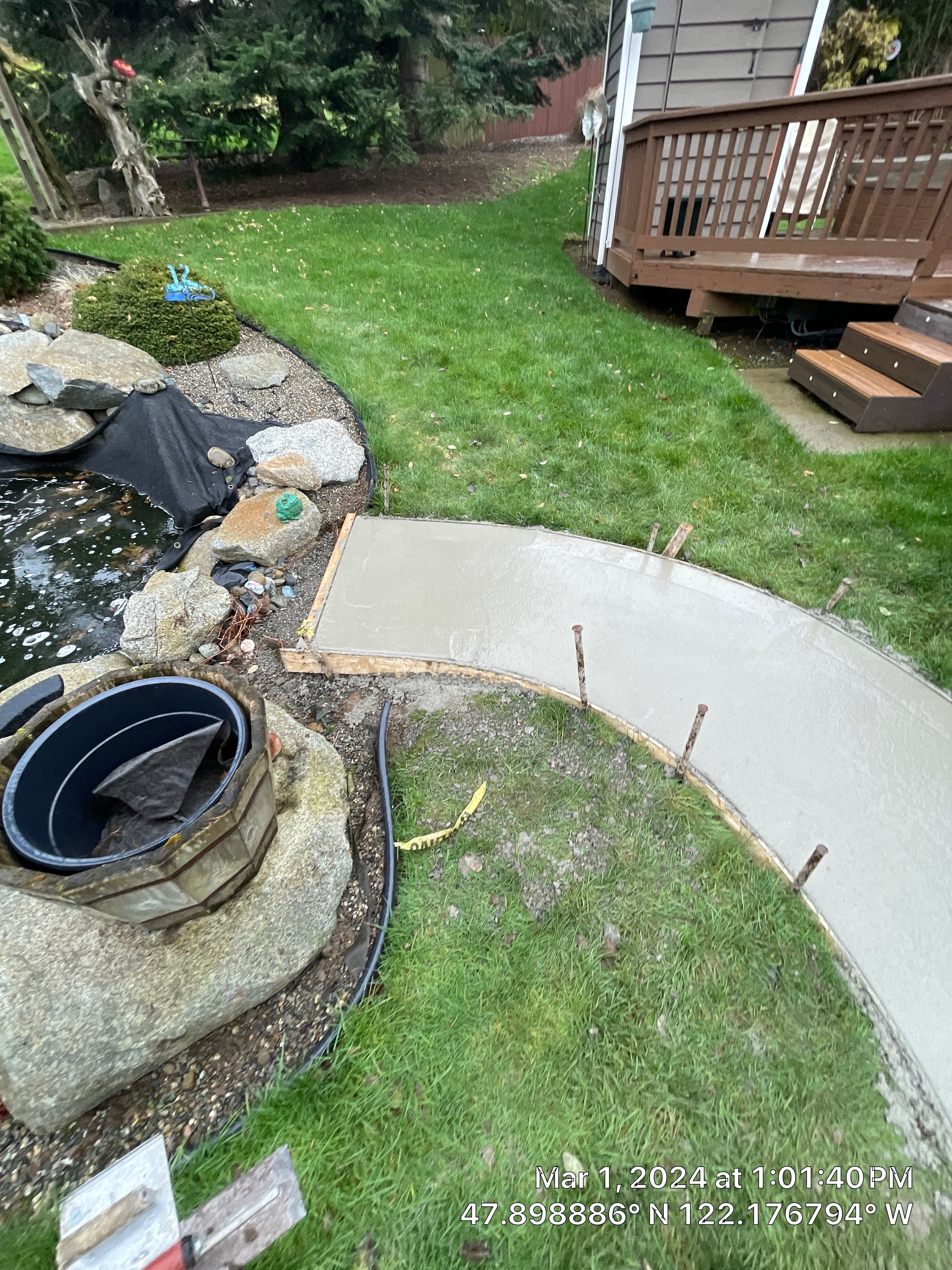 Wayne | Concrete patio & Walkway by Jireh Asphalt & Concrete Inc 