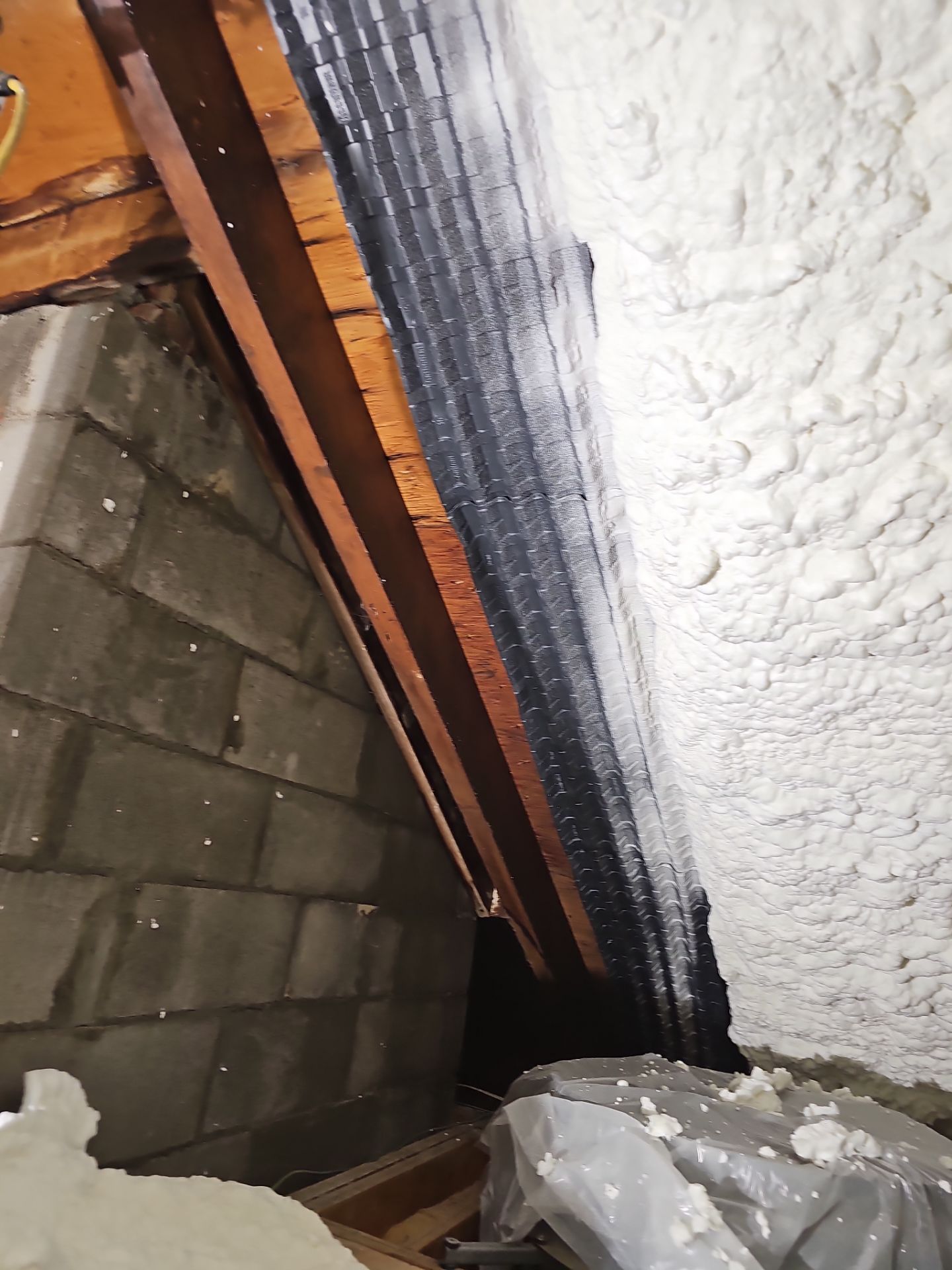 Attic Insulation using open cell spray foam by NYS Foam & Energy
