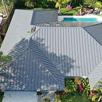 24ga 1.5" Mechanical Seam Charcoal Gray  by Total Roofing System The Metal Roof Experts