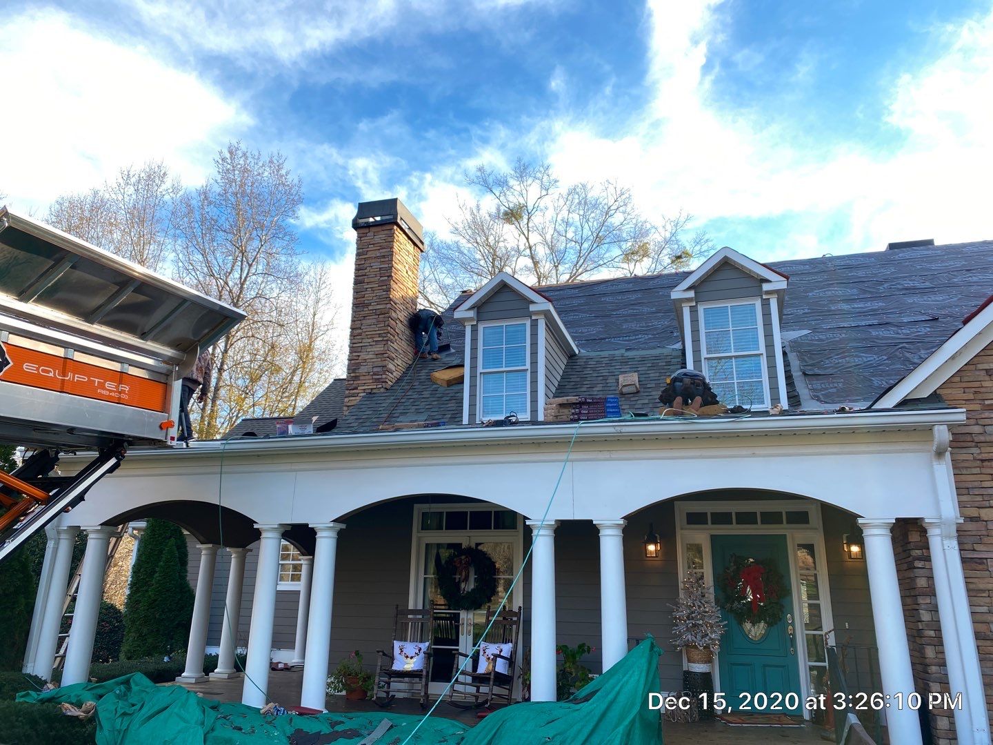 Residential Roofing Installation in Spartanburg, SC using Ceartainteed Landmark Architectural Shingles by Property Assessment