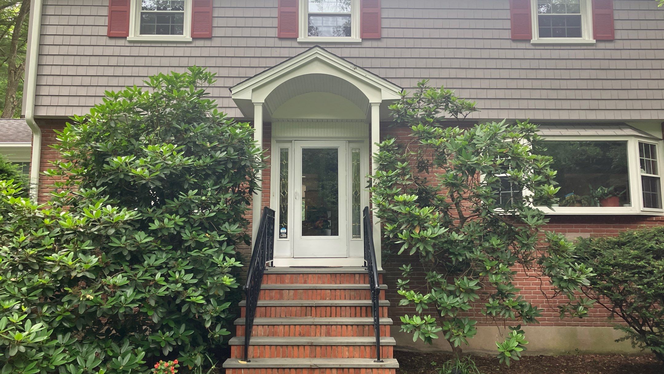 Beautiful Portico Addition by DiGiorgi Roofing and Siding Inc