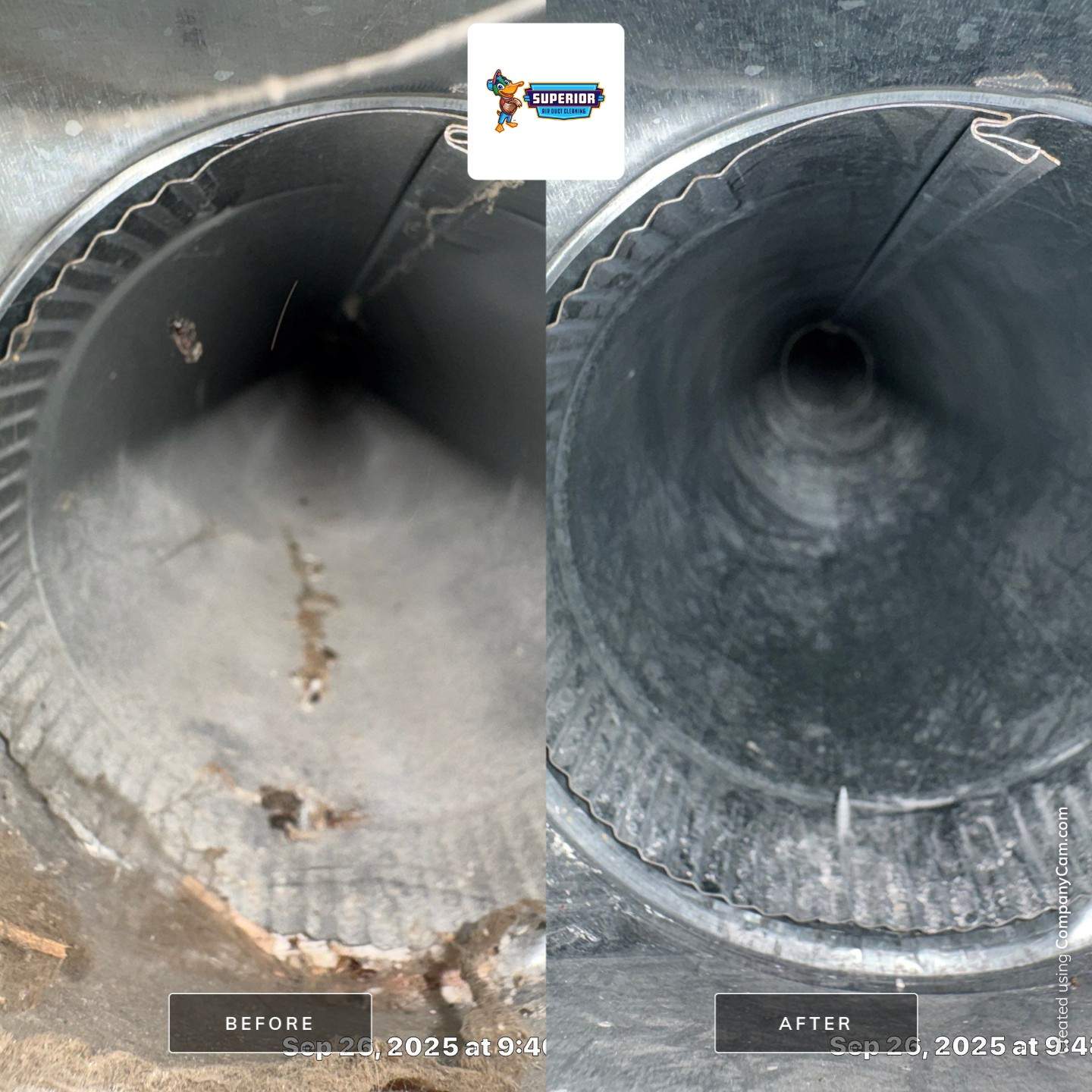 Air Duct Cleaning With a Vacuum Truck in Grove City, PA by Superior Air Duct Cleaning