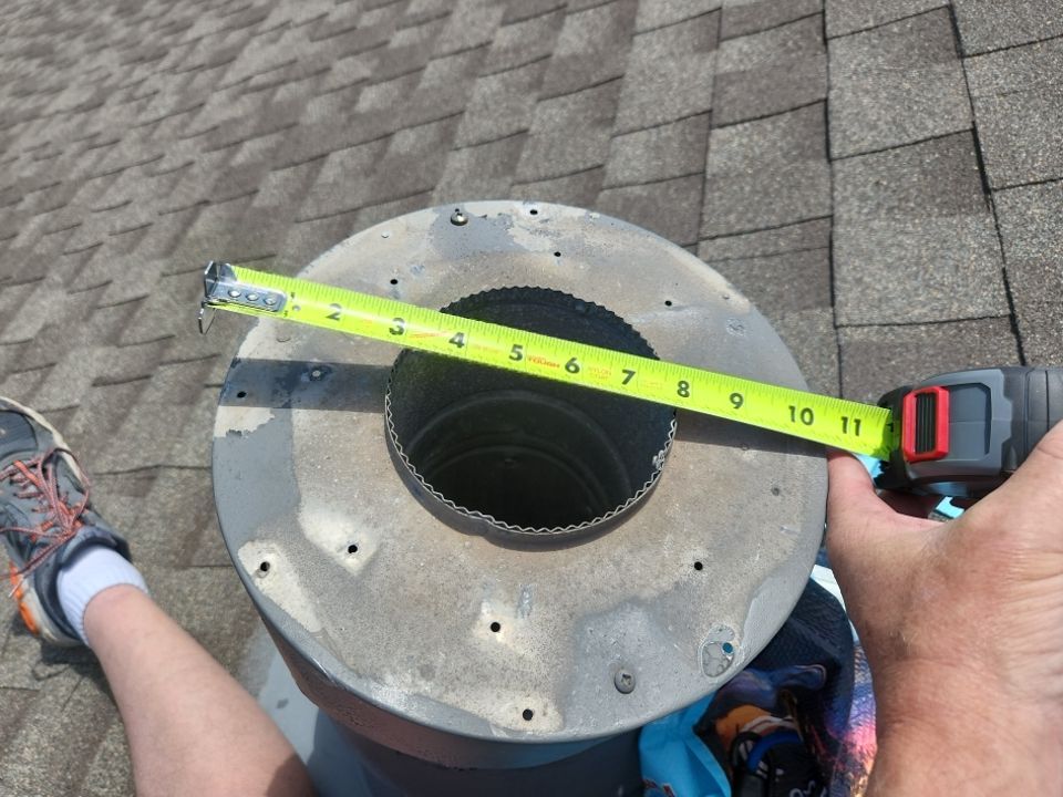 Residential Roofing Repair using Custom Fabricated Steel Spark Arrestor by Lighthouse Roofing