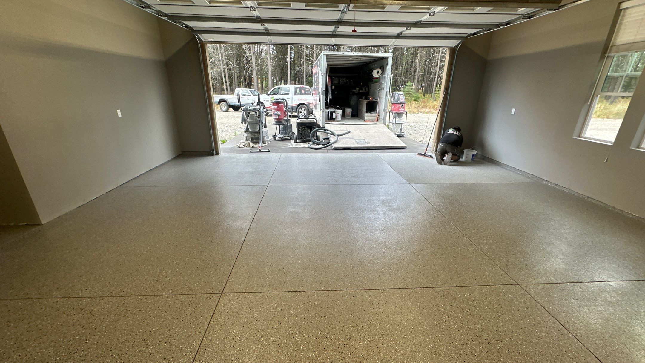 Garage Transformation using Shale Hybrid by Croc Coatings, LLC