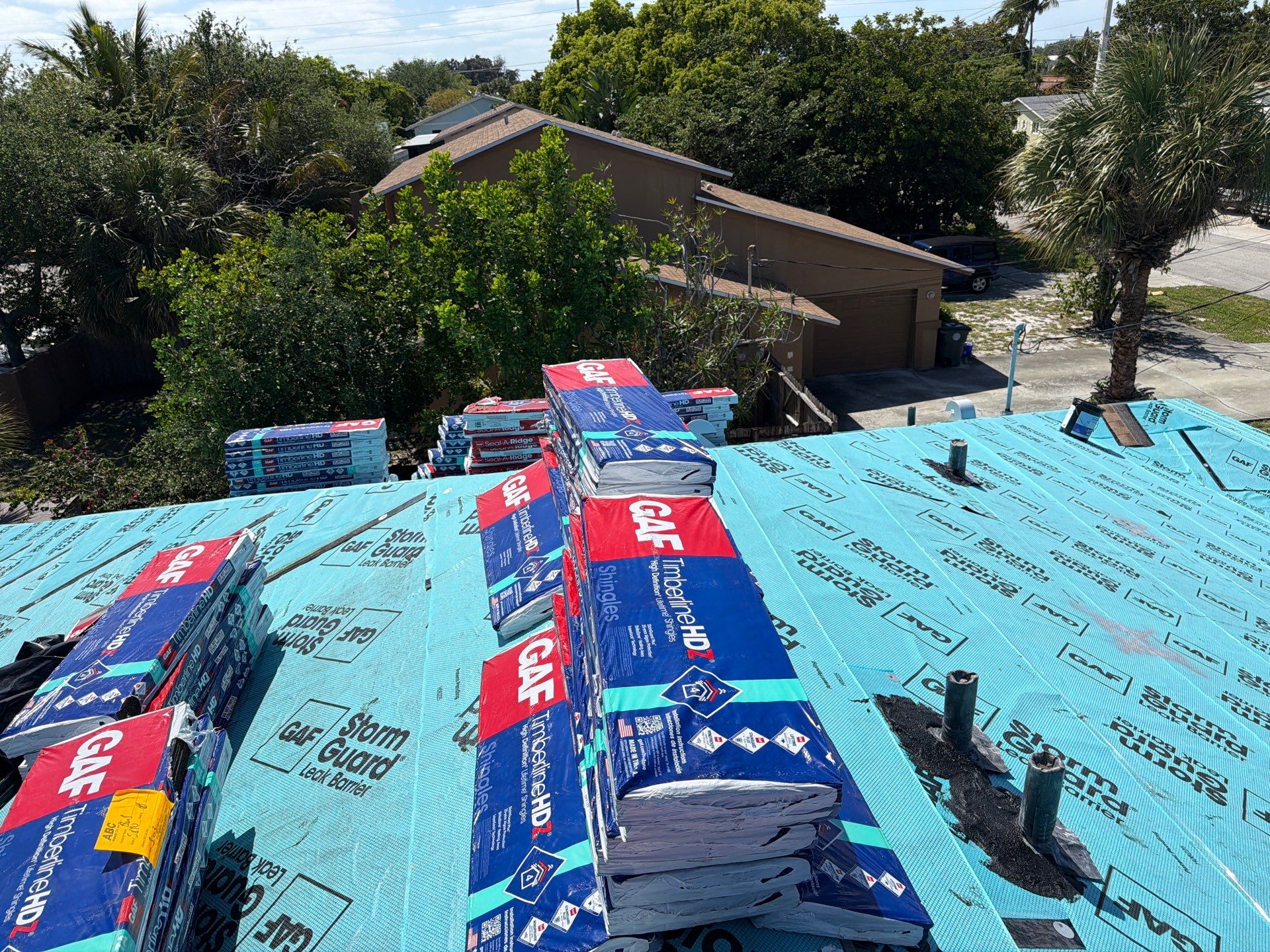Residential Roofing Installation using GAF by BLUES BROTHERS ROOFING