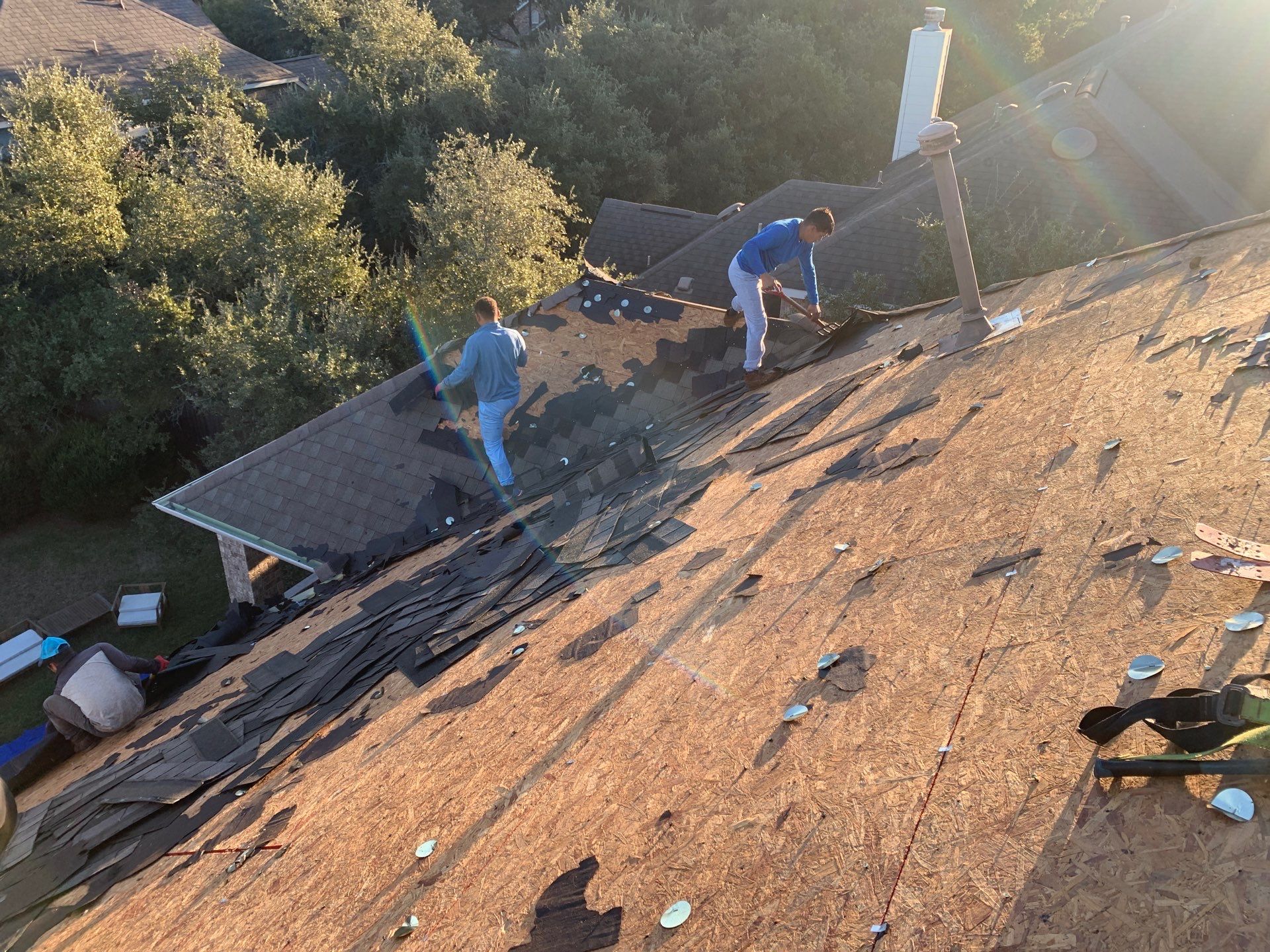 Hail Damage Restoration and Asphalt Shingle Roof Replacement in Austin by Caliber Restoration LLC