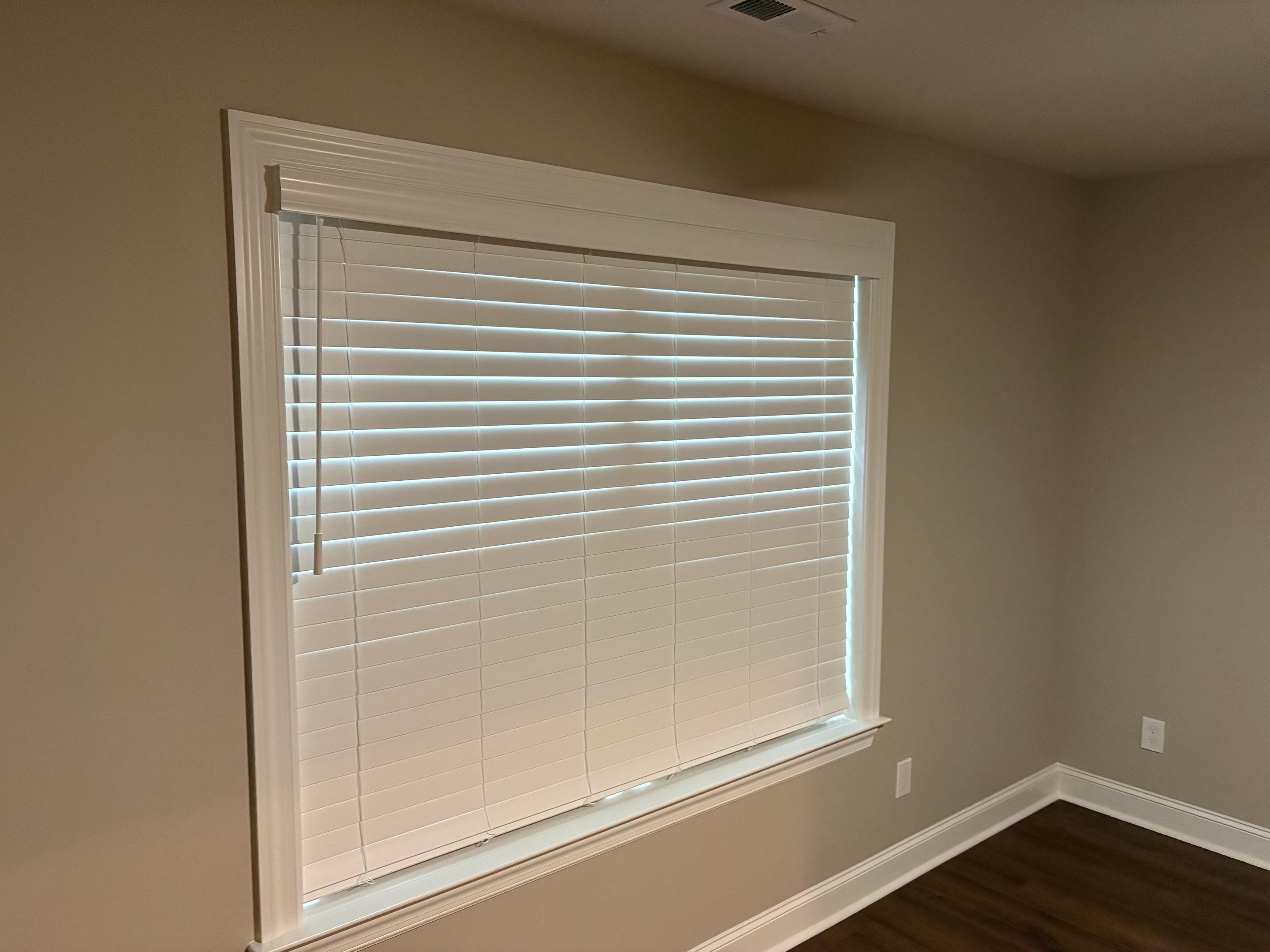 Real and Faux Wood Blinds Project in Madison by Blinds and Borders