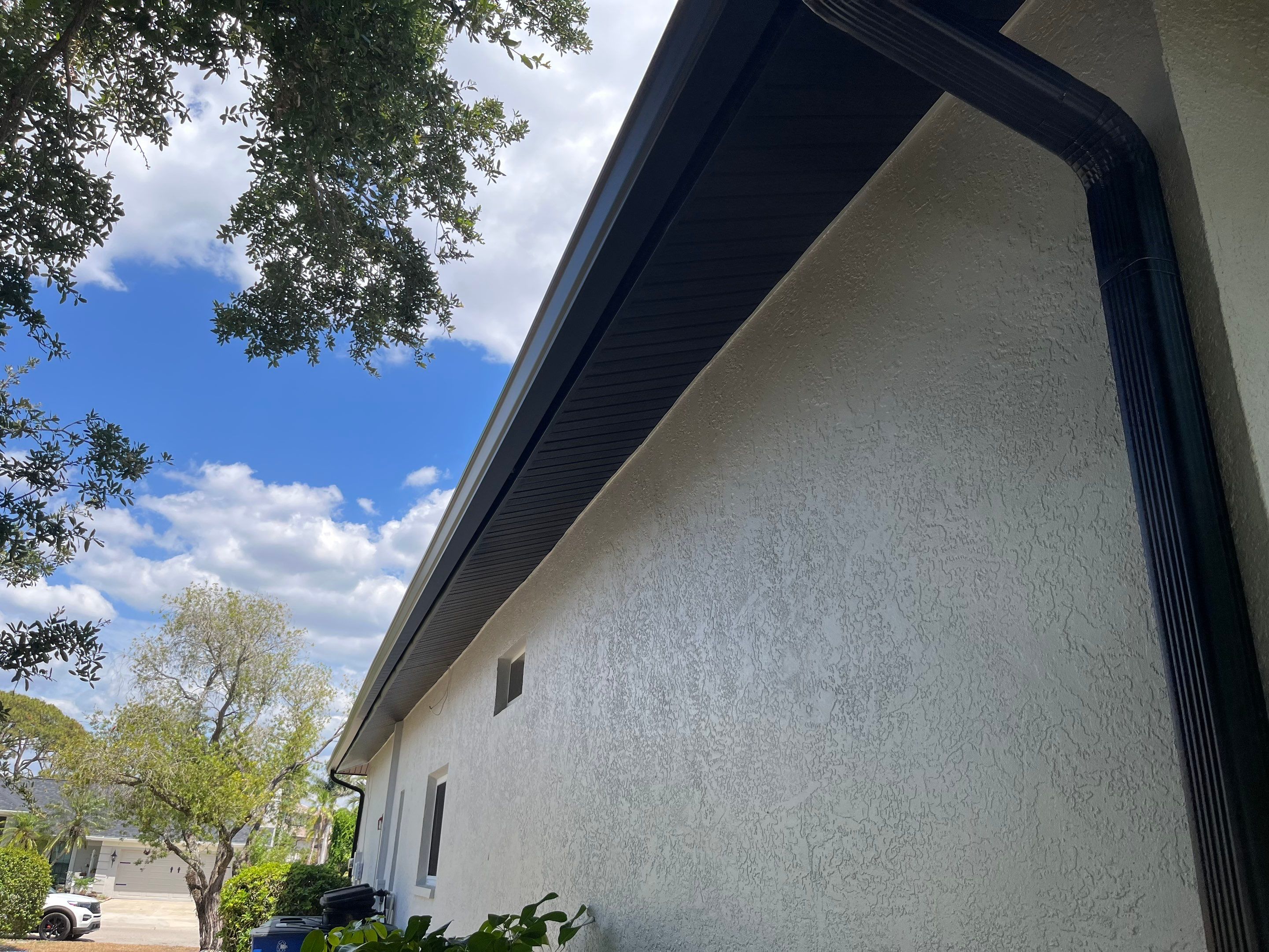 New Soffit and Fascia and Gutters in North Fort Myers FL by Gutter Professors