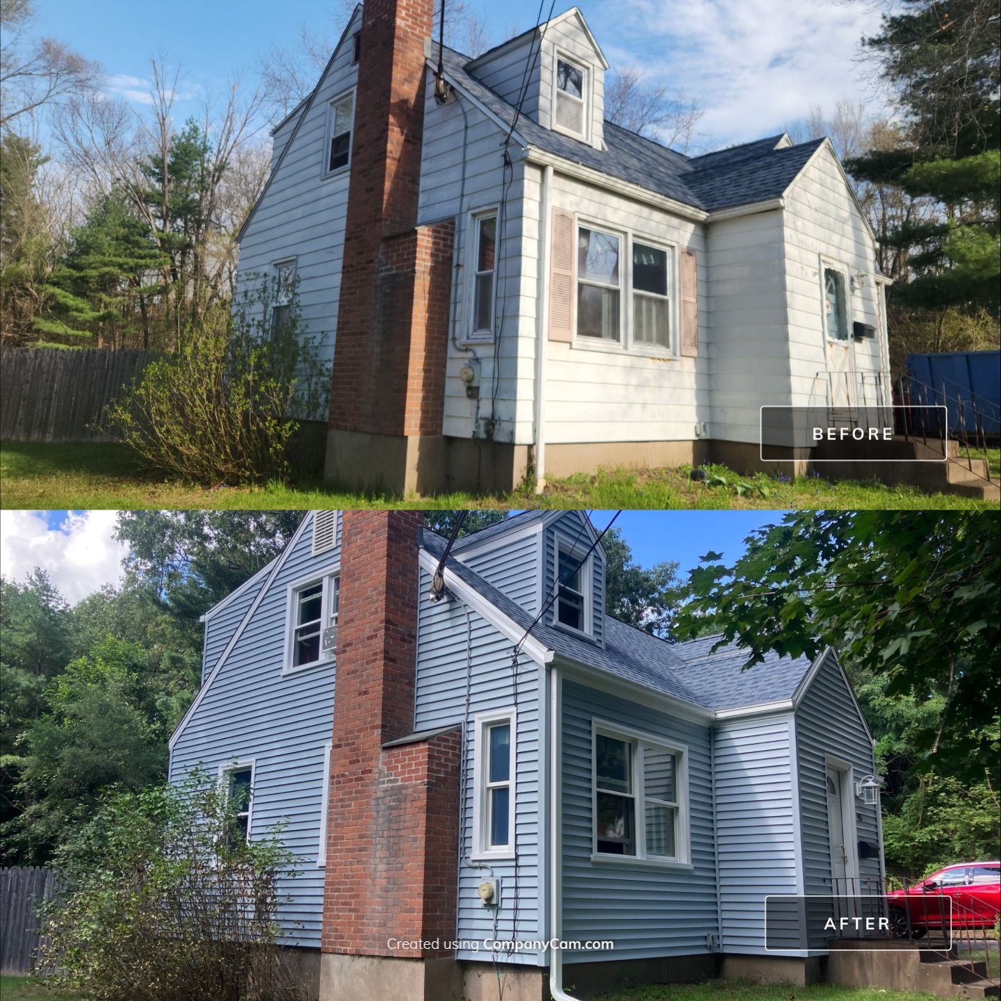 Siding using Cert. Monogram D/4 Clapboard, Oxford Blue by DiGiorgi Roofing and Siding Inc