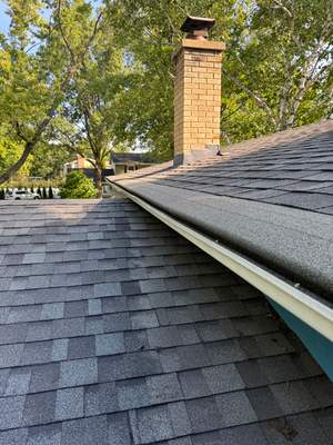 Turtle Shell gutter protection installation in Naperville, IL 60565, photograph 21