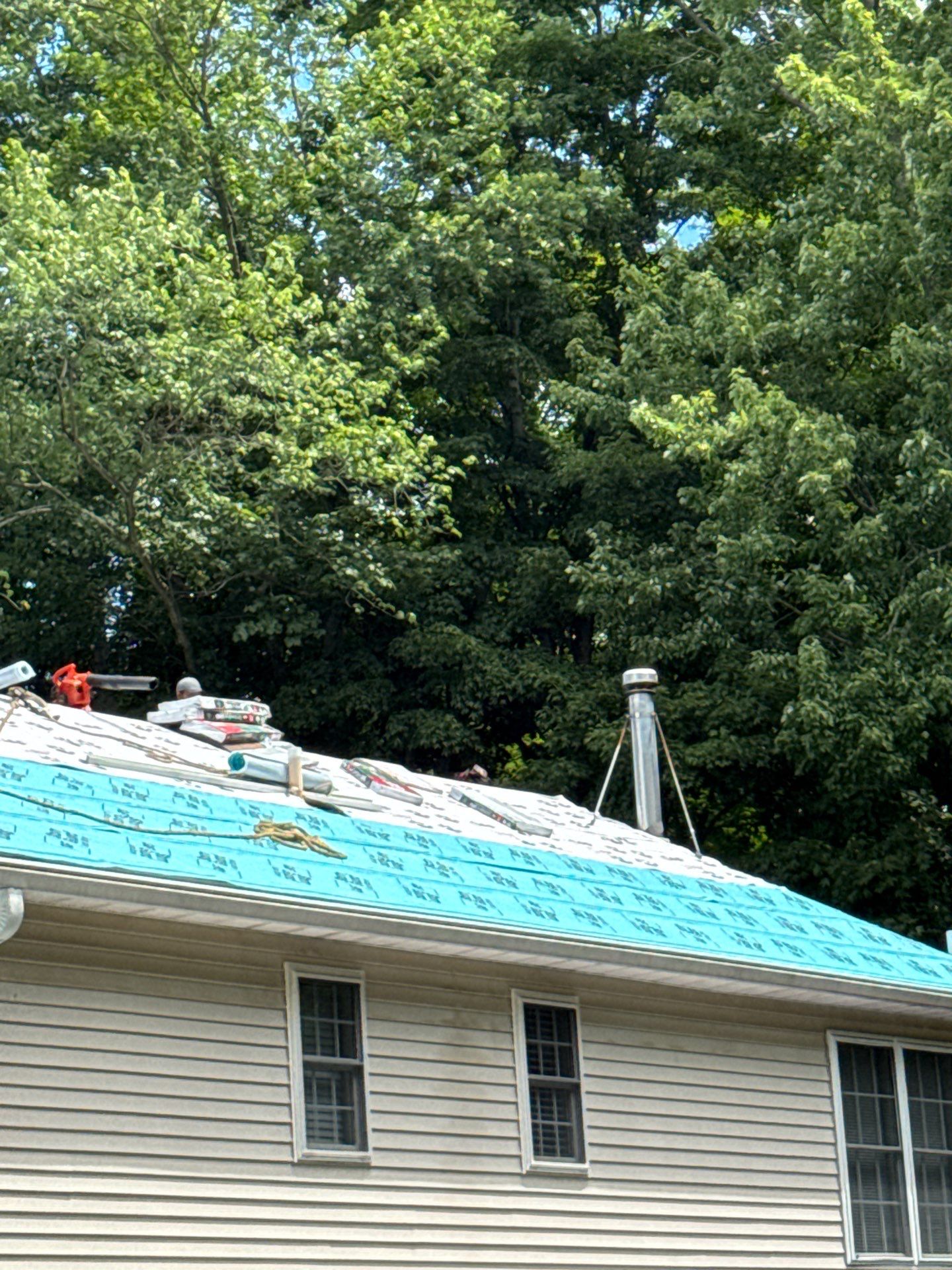 Brand new roof in Naugatuck, CT by DiGiorgi Roofing and Siding Inc
