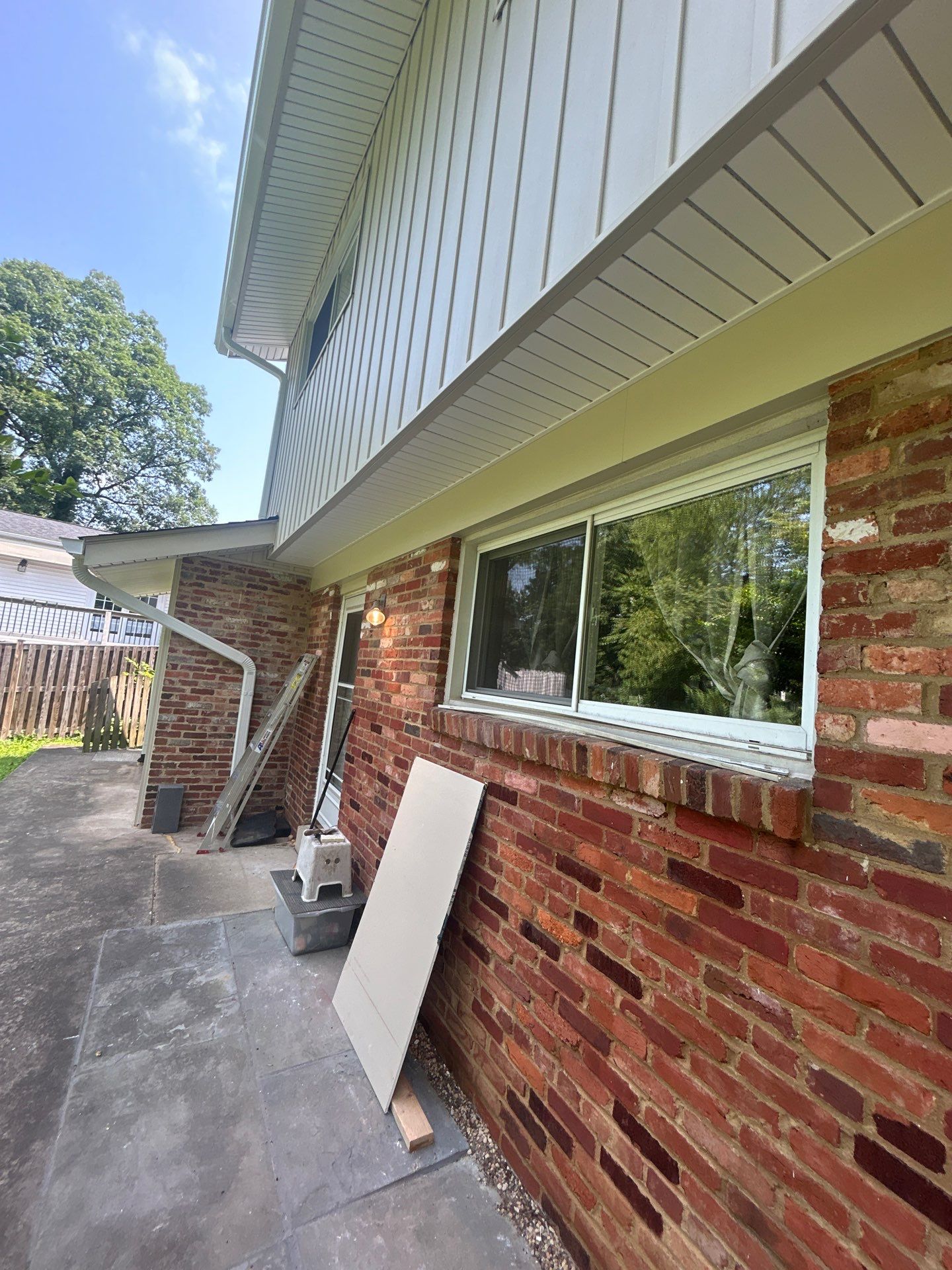 Fairfax: Residential Siding Replacement with CertainTeed 8" Board and Batten Siding in Desert Tan by RM Banning, Inc.