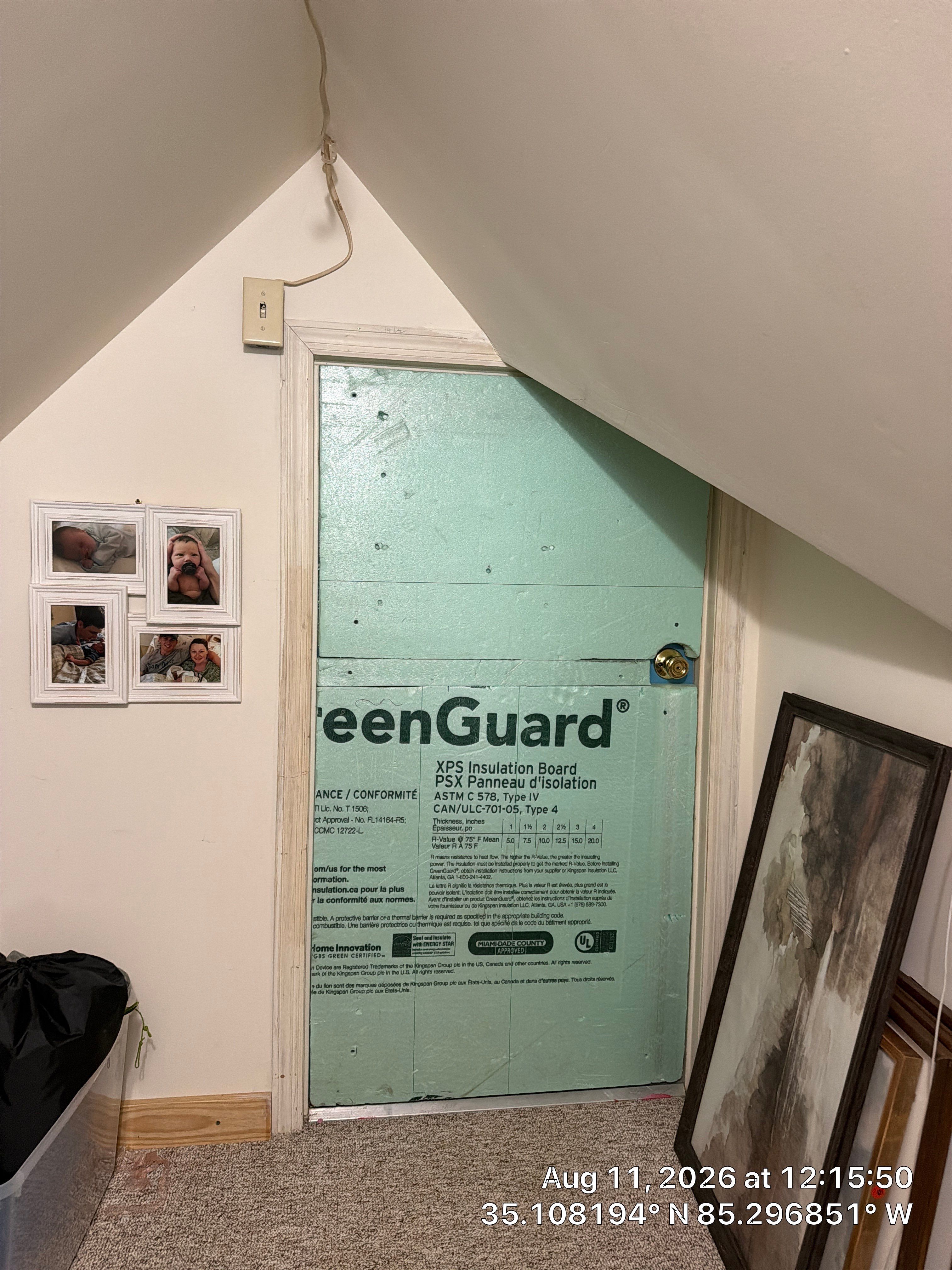 Attic Access Insulation and Custom Panel Installation in Chattanooga by CompanyCam Sales Demo