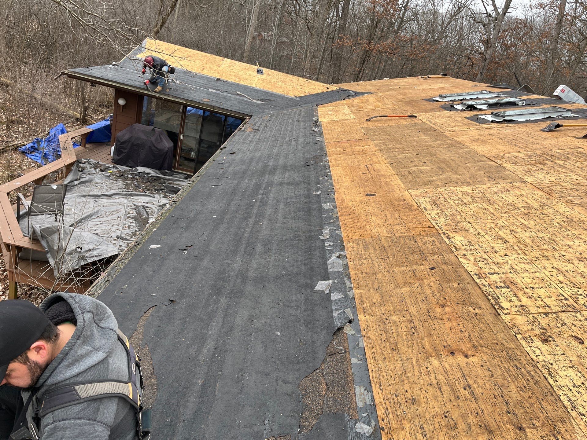 Asphalt Roof Replacement by Custom Installations
