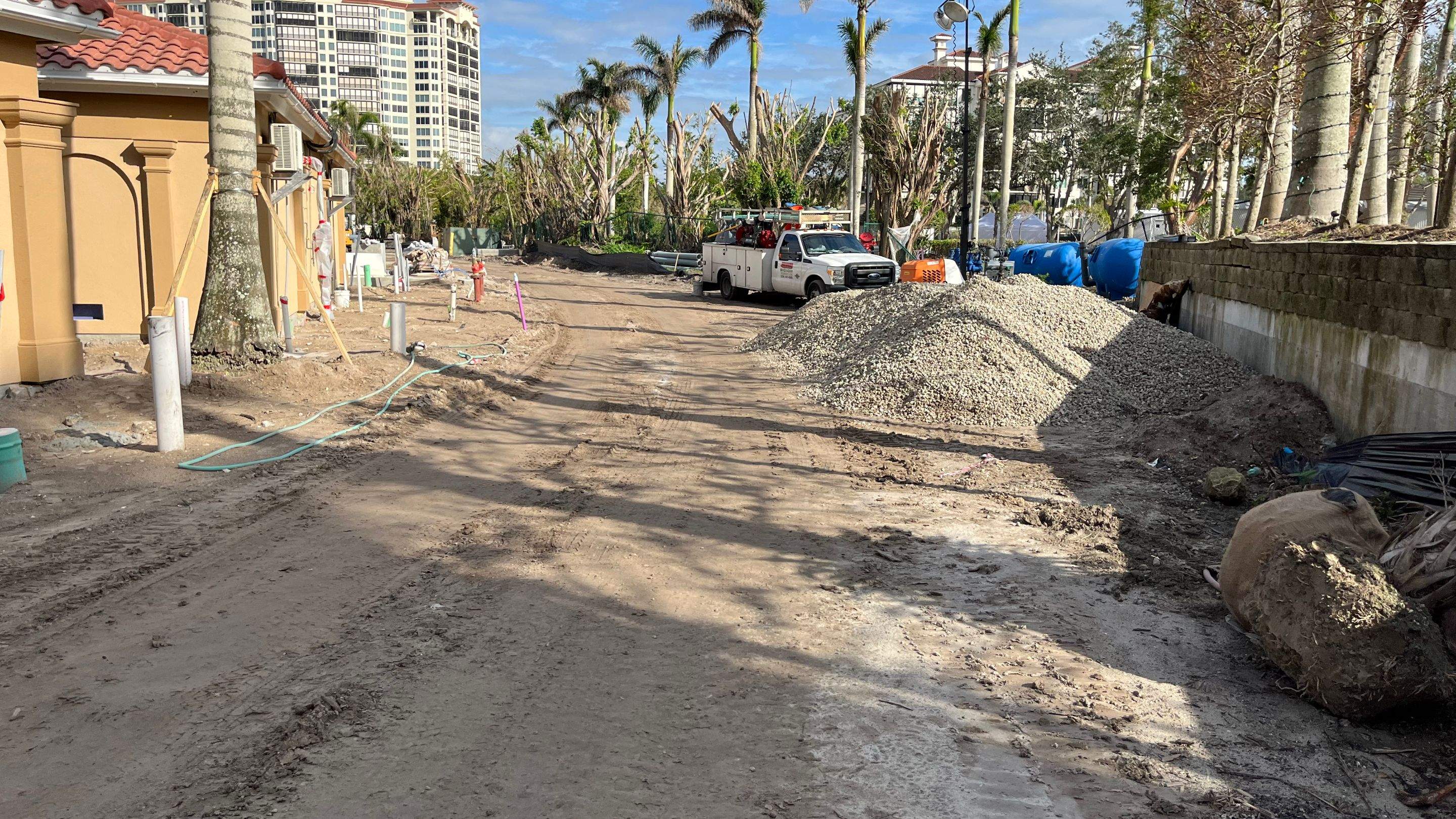 Ritz-Carlton S. Pool Deck & S. Service Rd Drain Cleaning by APS Power & Water