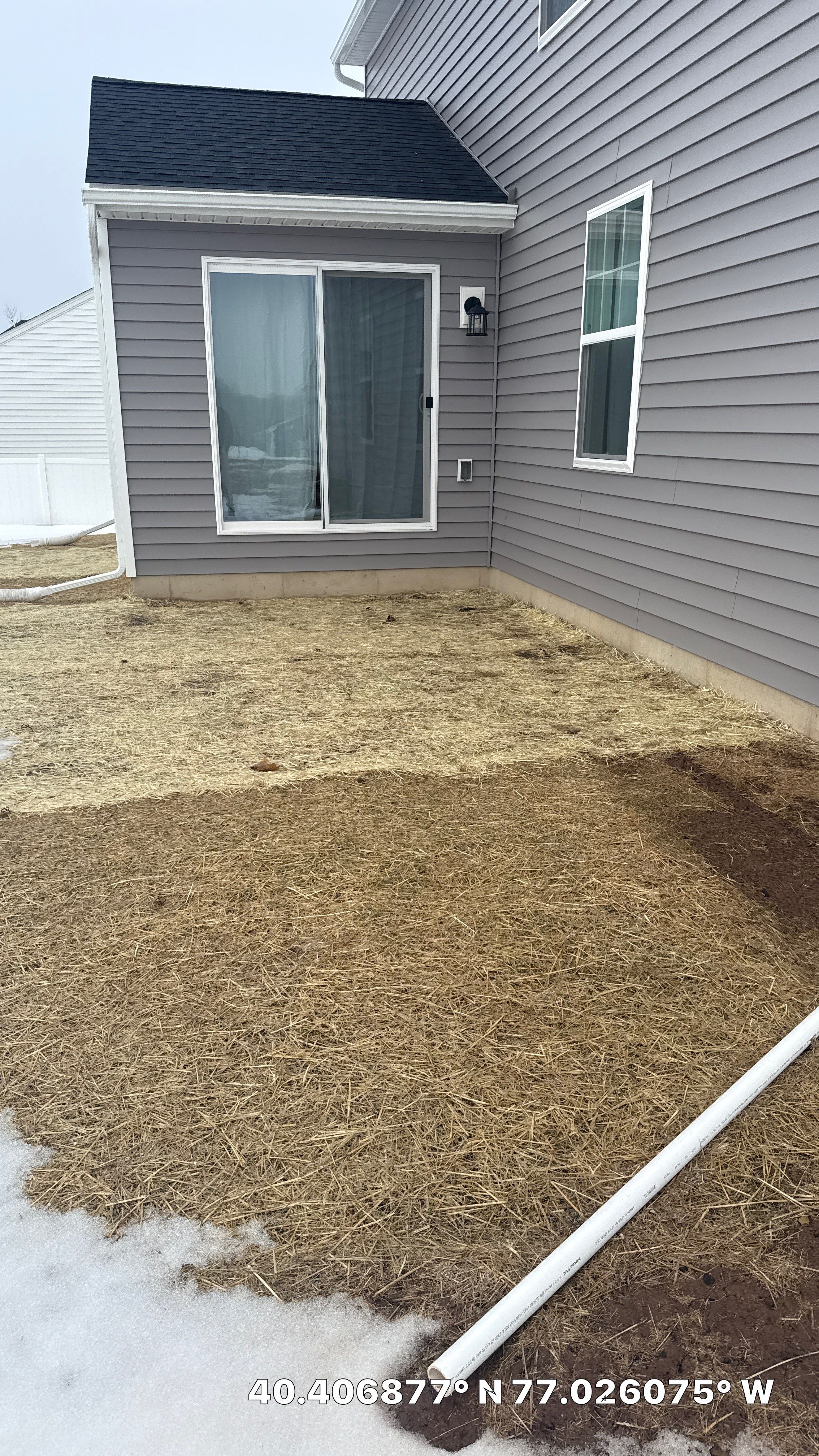 Custom Gray Composite Deck Installation in Duncannon by Esh Builders