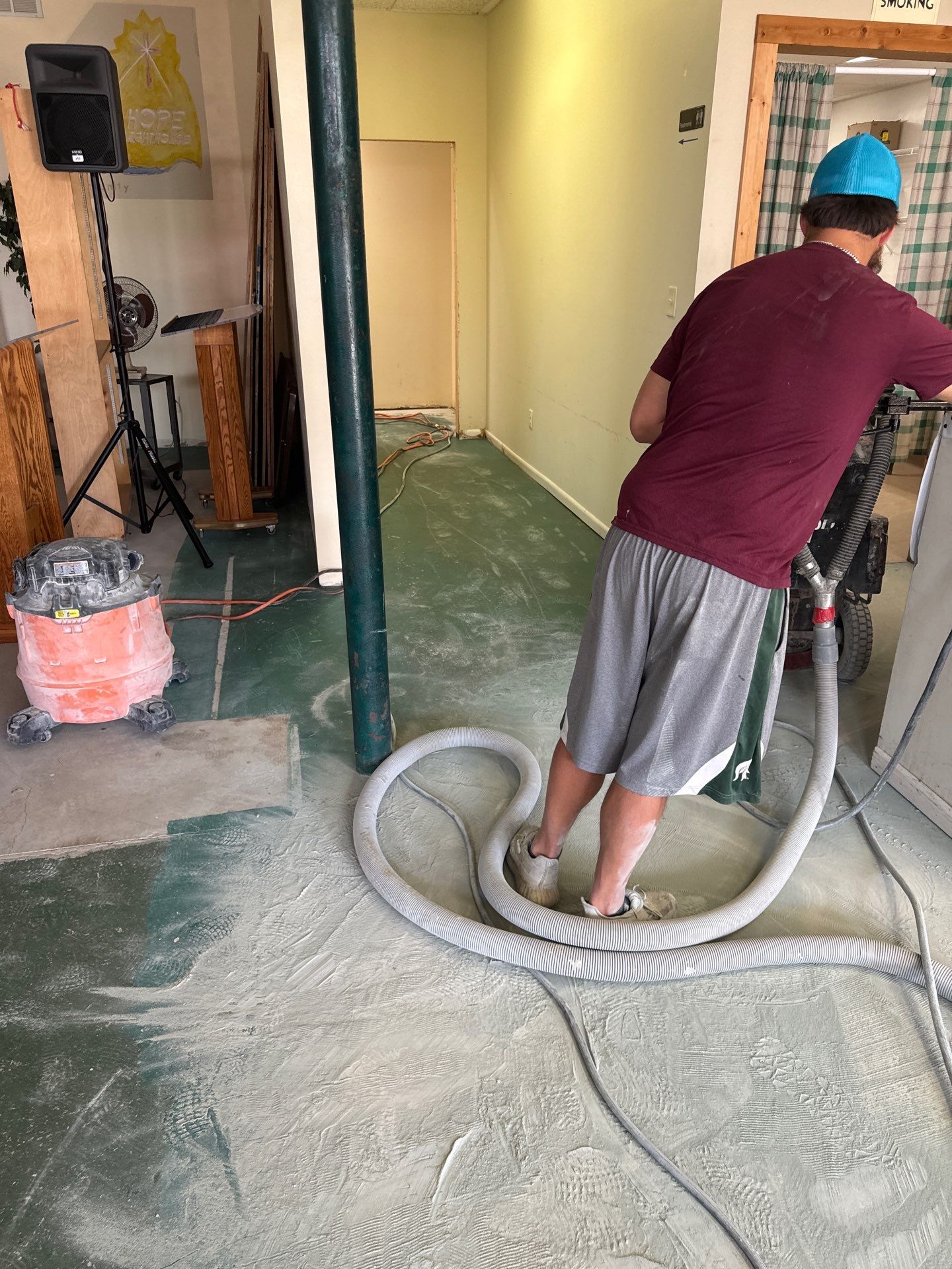 Exterior color change and Epoxy floor. by Gordon Painting