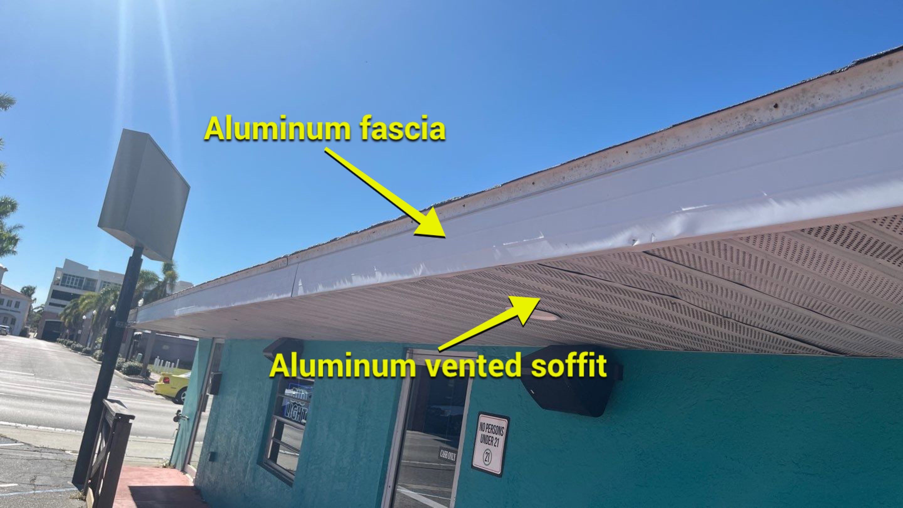 Aluminum Vented Soffit and Aluminum Fascia Punta Gorda FL by Gutter Professors