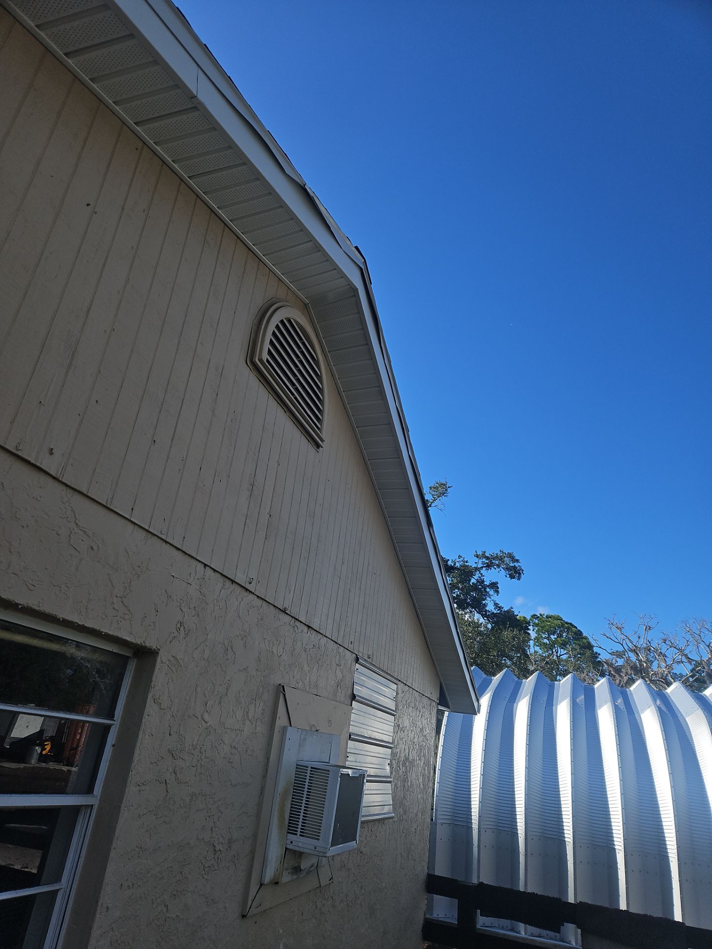 Soffit and Fascia Installation and Smooth Box Gutters and Downspouts in Sarasota FL by Gutter Professors