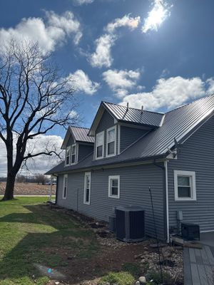 Classic Rib Metal Roofing - Charcoal by Hoel Roofing & Remodeling