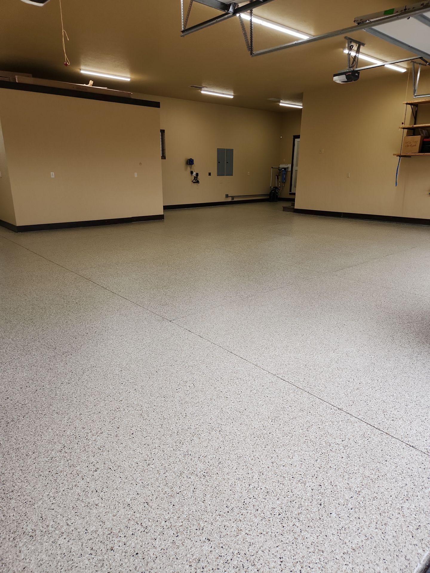 Garage Transformation using Driftwood by Croc Coatings, LLC
