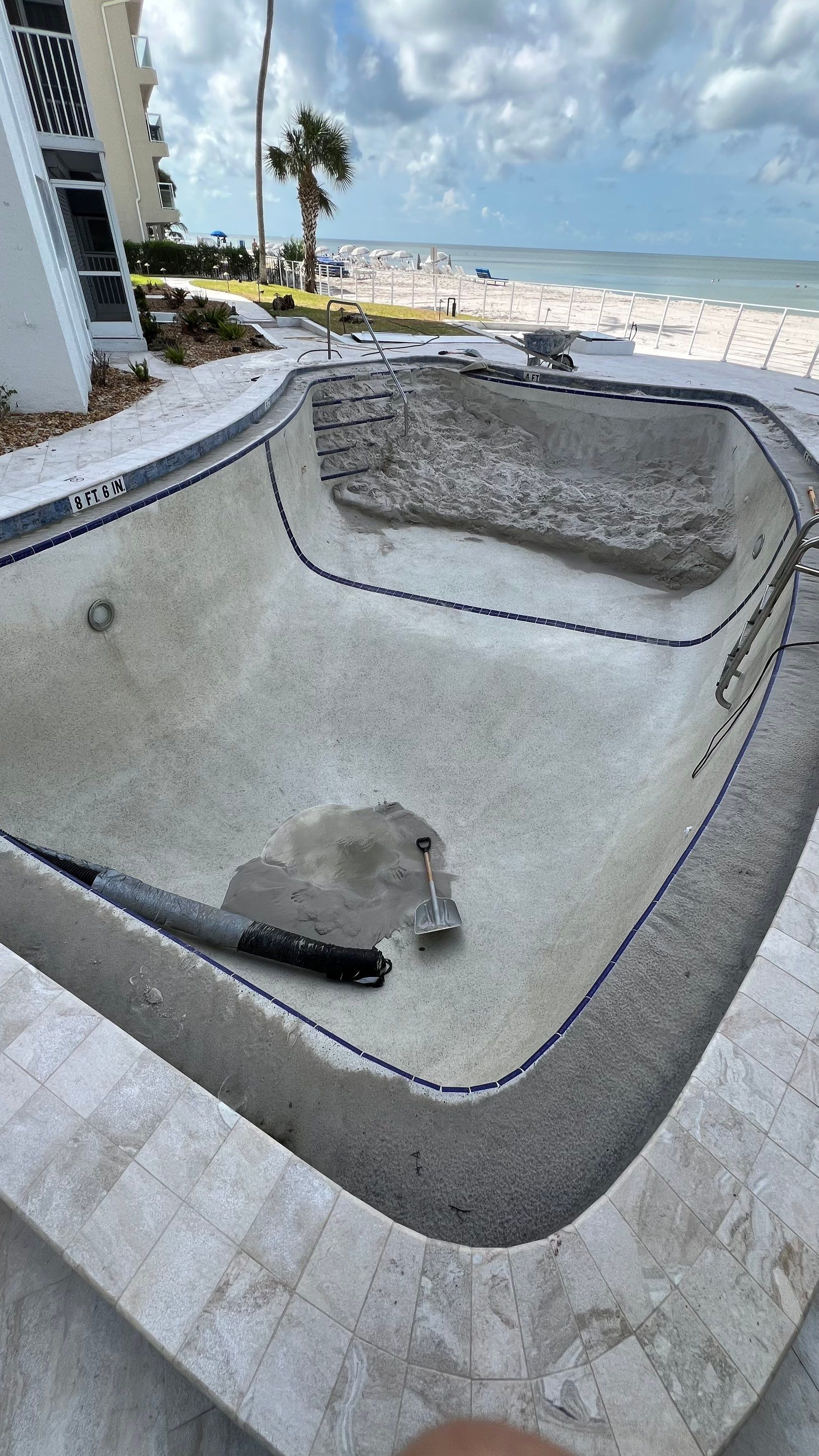 Naples Condo Pool Cleanout by APS Power & Water