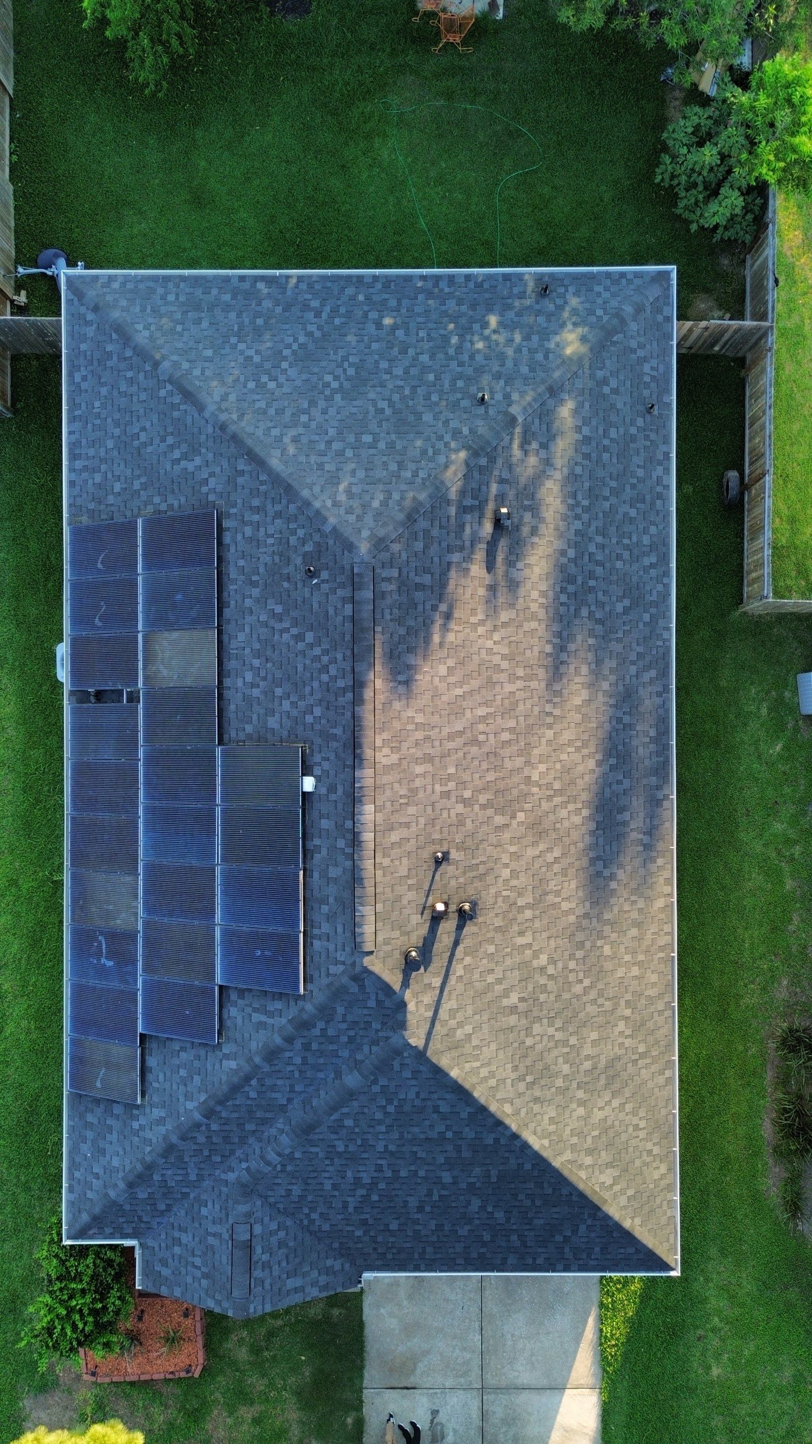Roof Remplacement with Solar Panel by CAP Roofing and Construction LLC