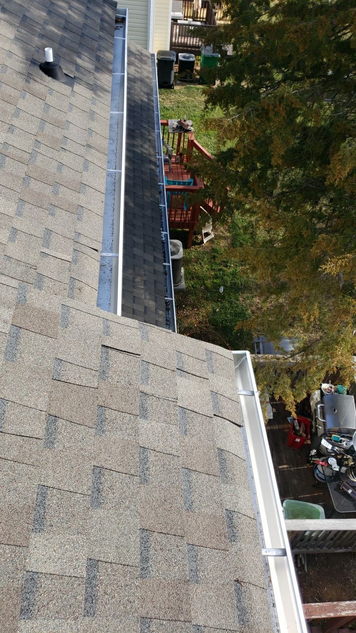 Gutter Cleaning using water by Power Wash Masters LLC