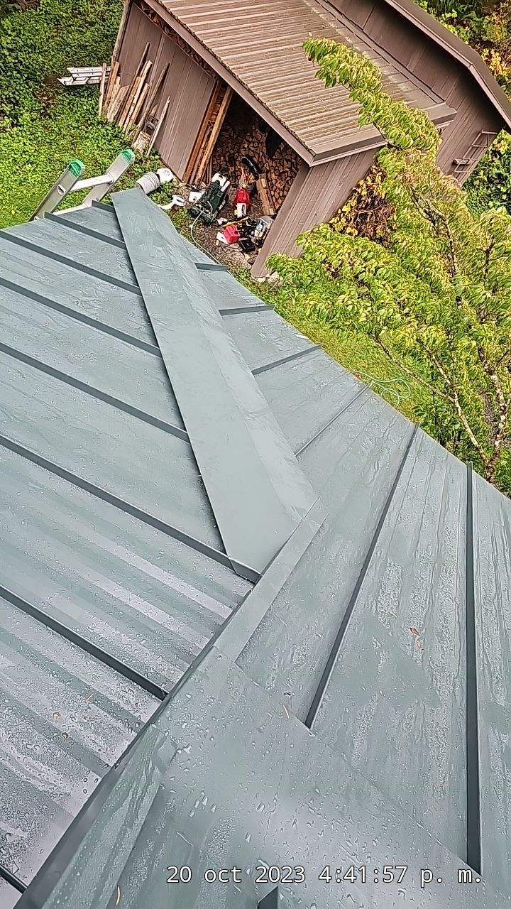 Metal Roof Project in North Bend by Roof Smart