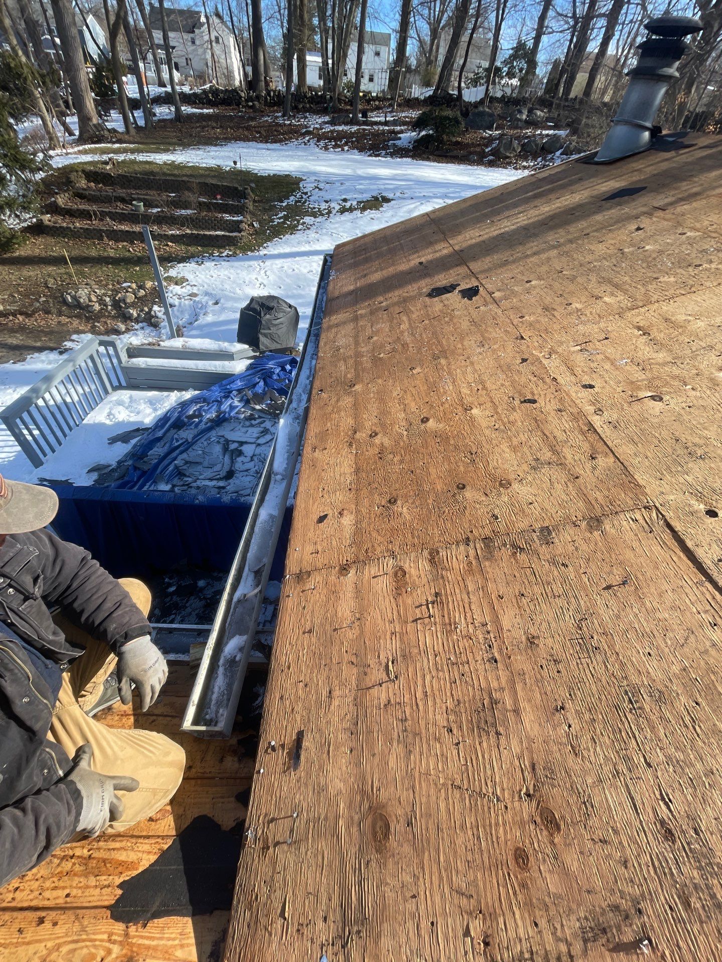 Residential Roofing Installation using Owens Corning Duration Estate Gray by A Plus Exterior