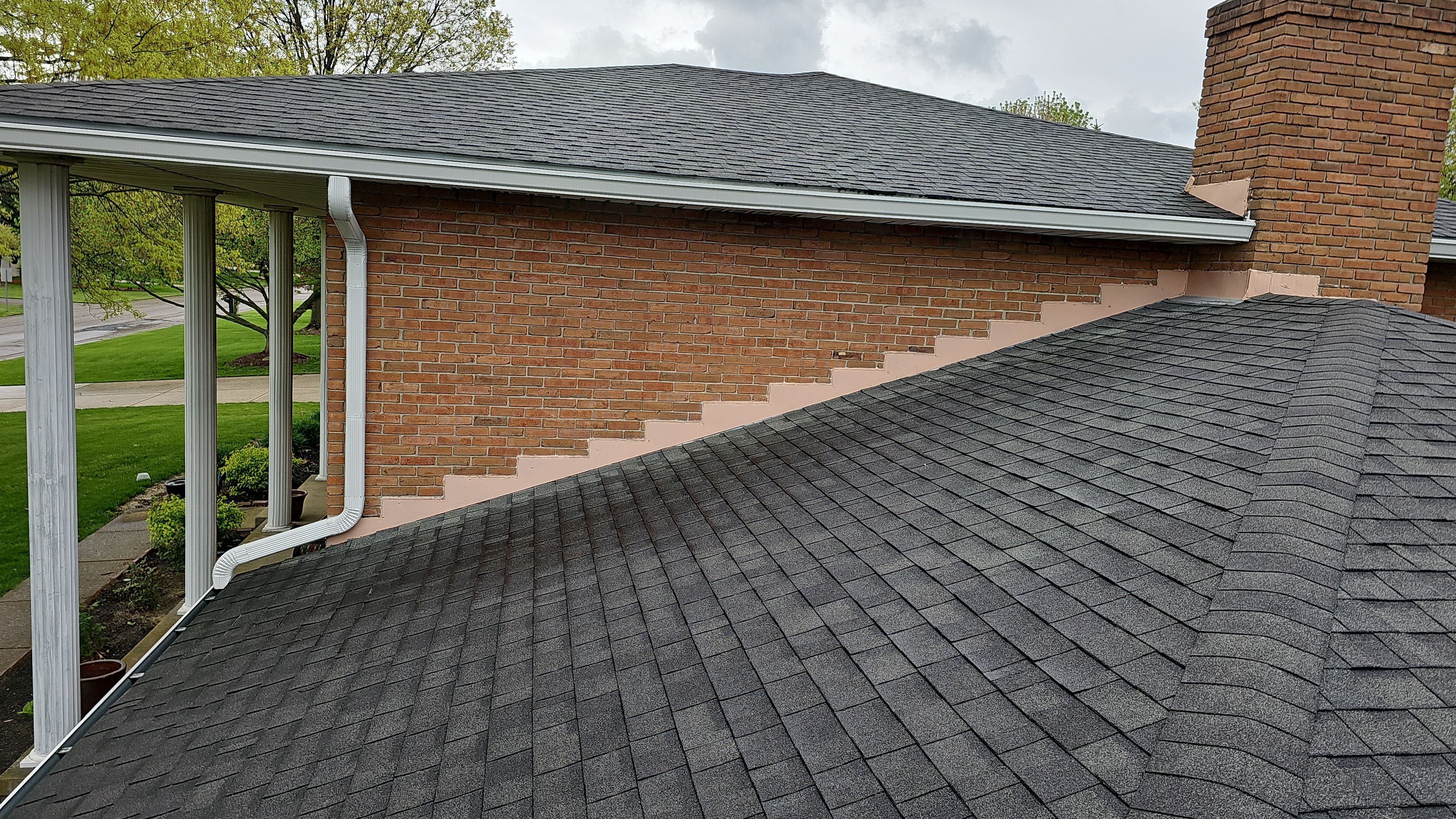 Atlas Pinnacle, Color, Burnt Hickory, Drip Edge, Color, Royal Brown by Eagle Eye Roofing