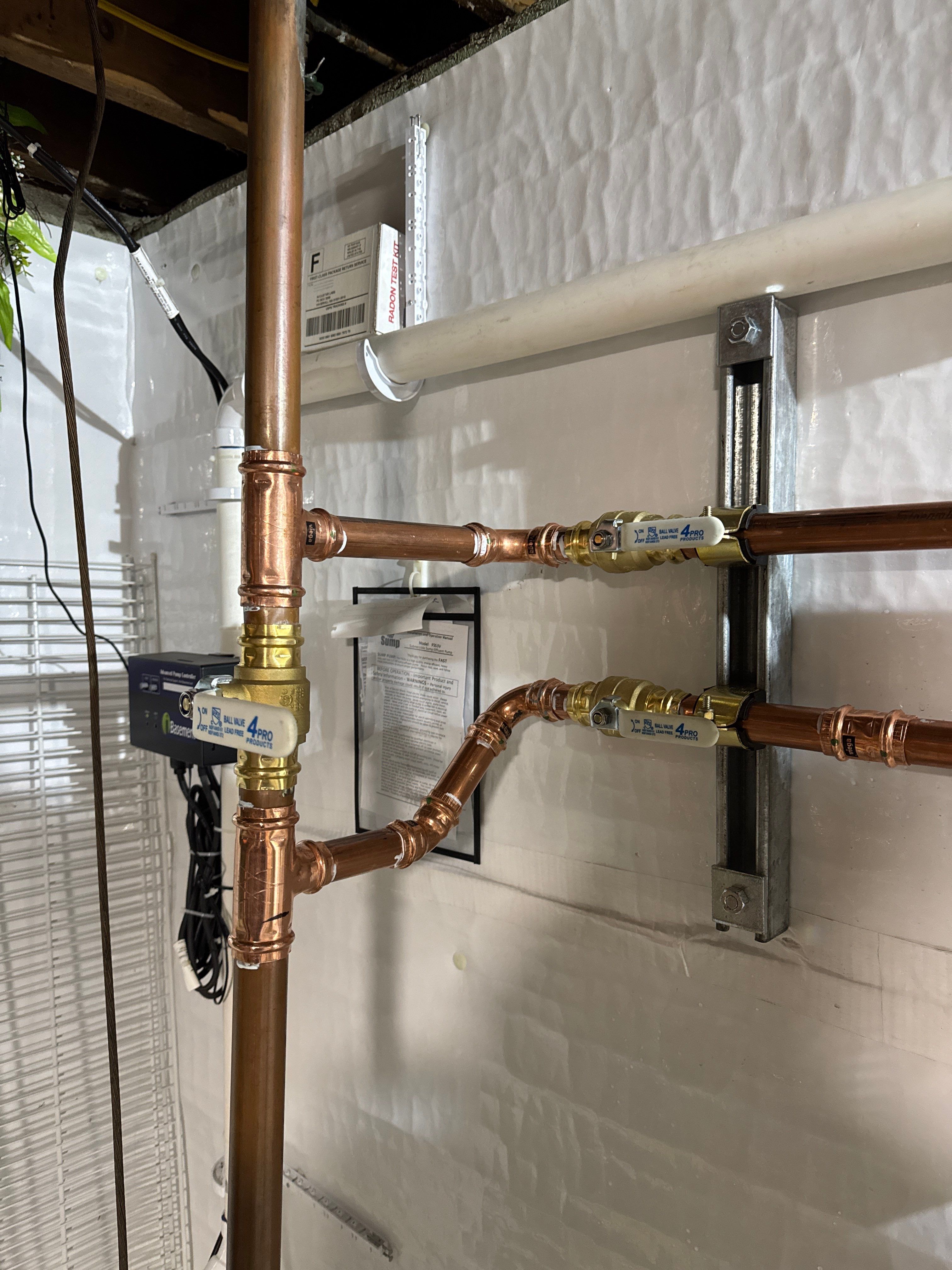 Combination Water Softener and Carbon Filter Installation. by Stake Plumbing and Heating