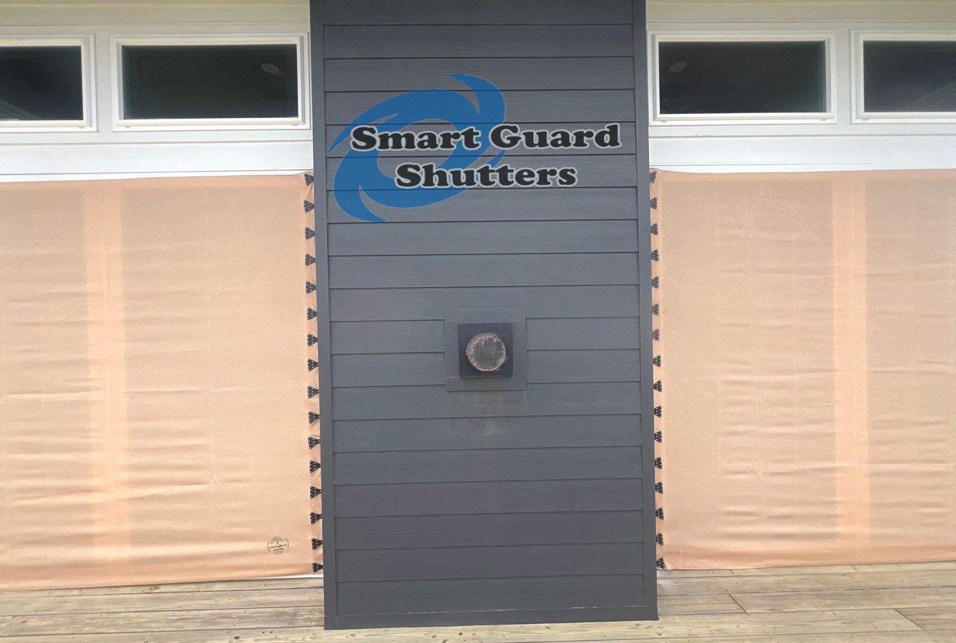  AstroGuard Hurricane Fabric & Impact Bahamas in Jet Black by Smart Guard Shutters