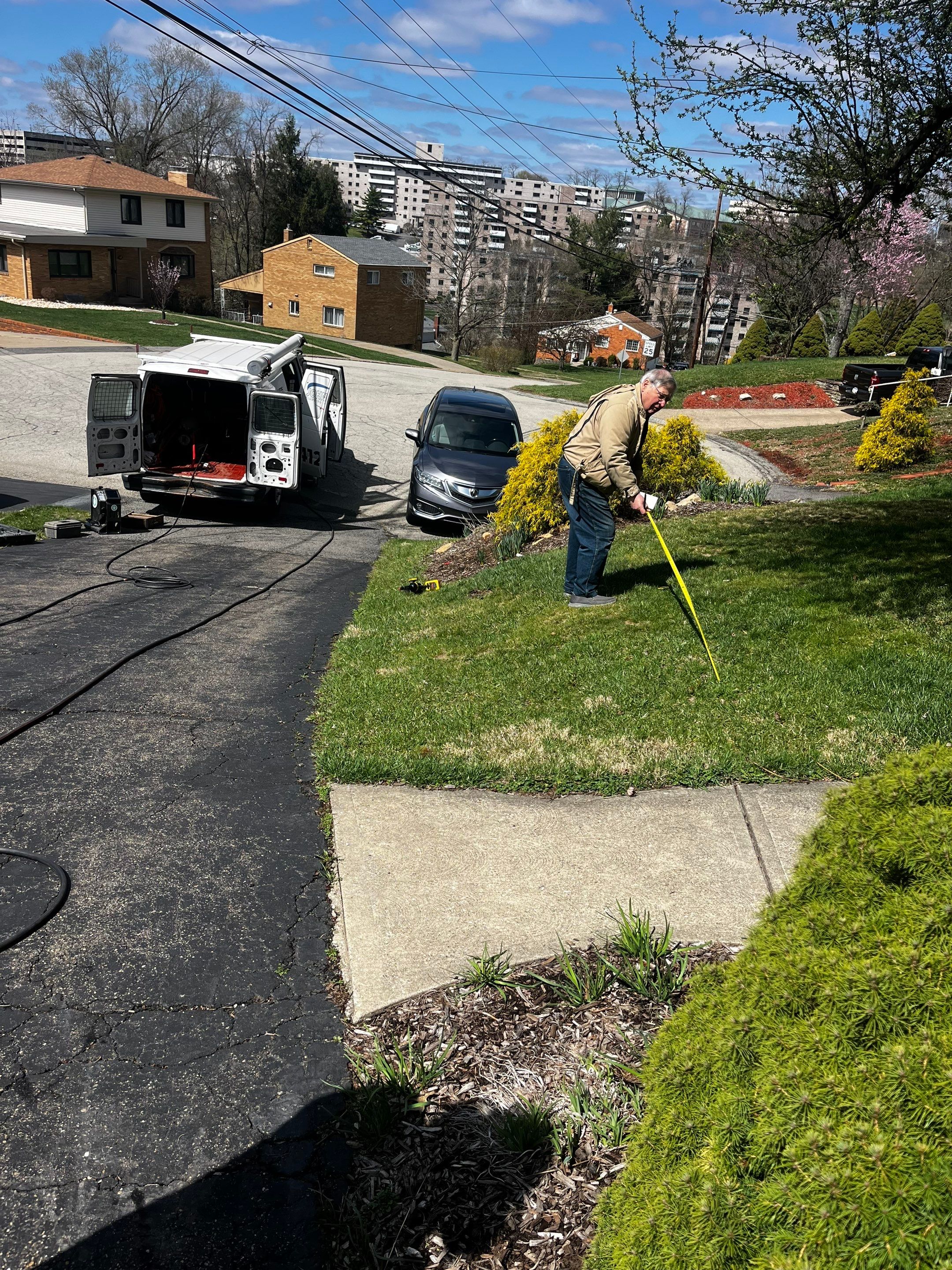 Adding Cleanout after House Trap using 2 Ton Excavator by Sureway Comfort John Wilcox Plumbing Heating Cooling