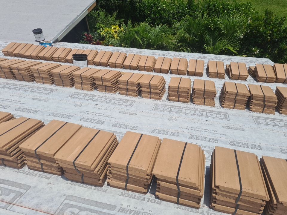 Residential Roofing Installation using Eagle Roofing Tile by BLUES BROTHERS ROOFING