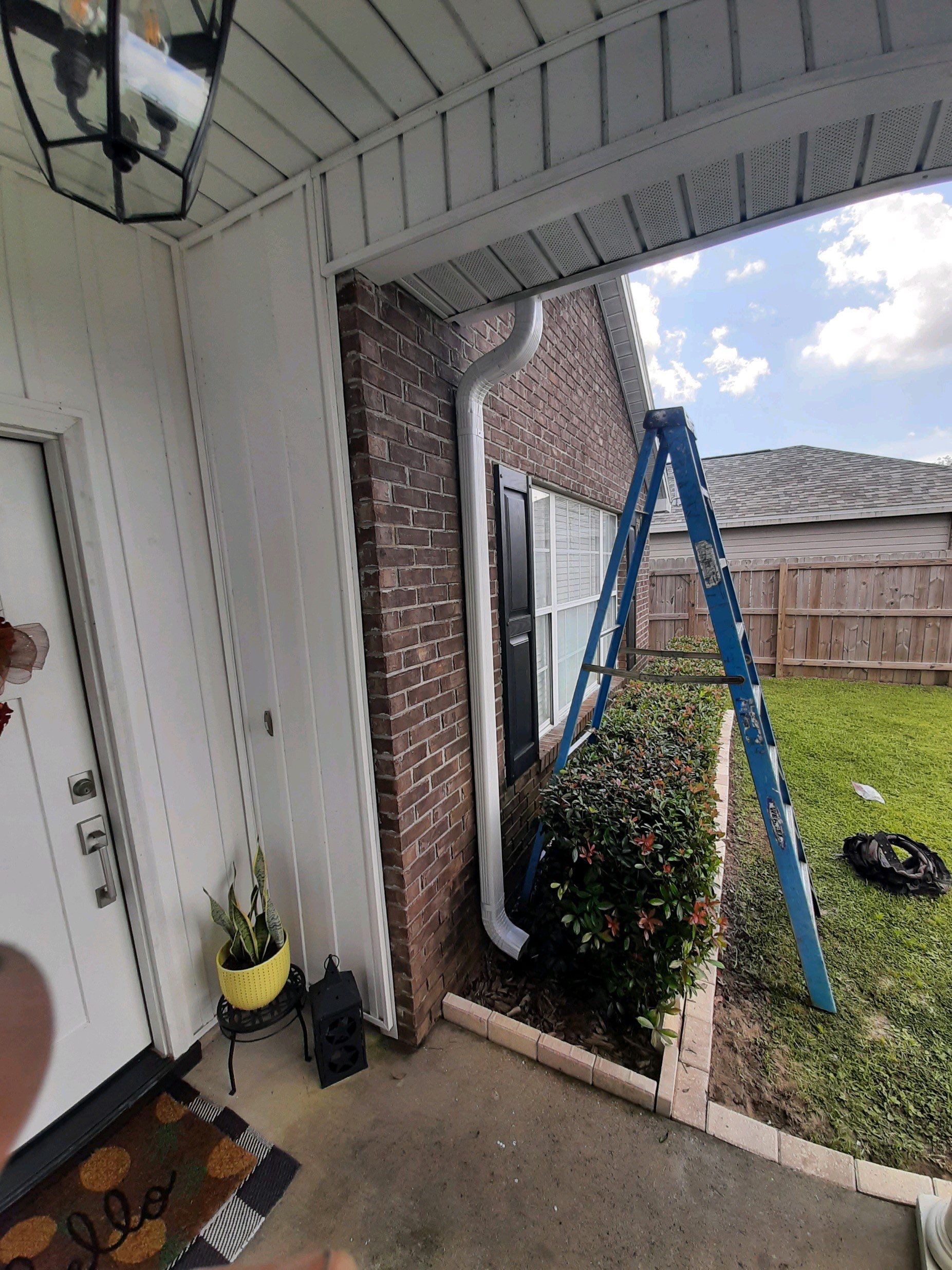 Gutter Installation using K-Style Seamless Gutters by Gutter Professors