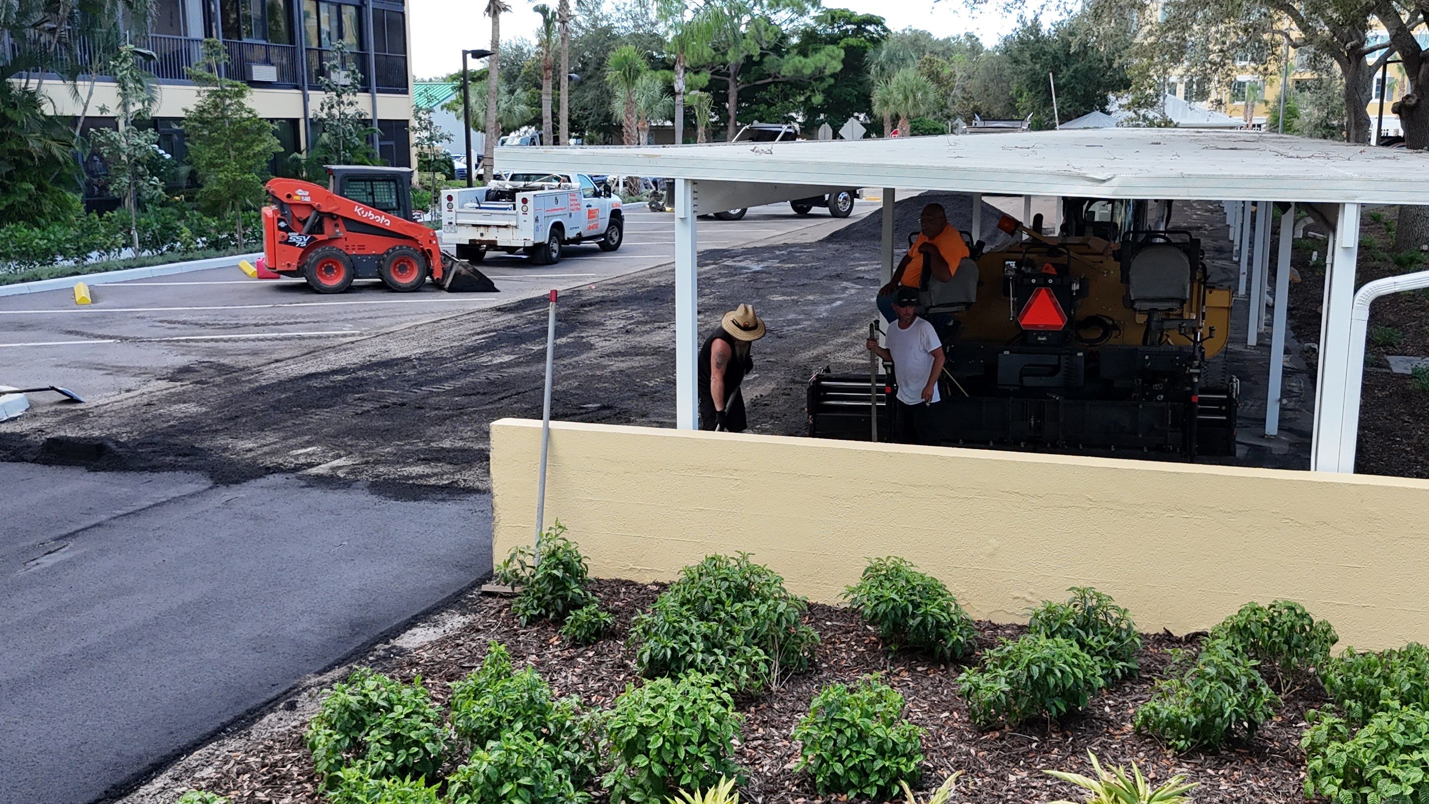 Comprehensive Parking Lot Mill and Overlay with Custom Line Striping in Venice by Everline Coatings & Services - Southwest FL