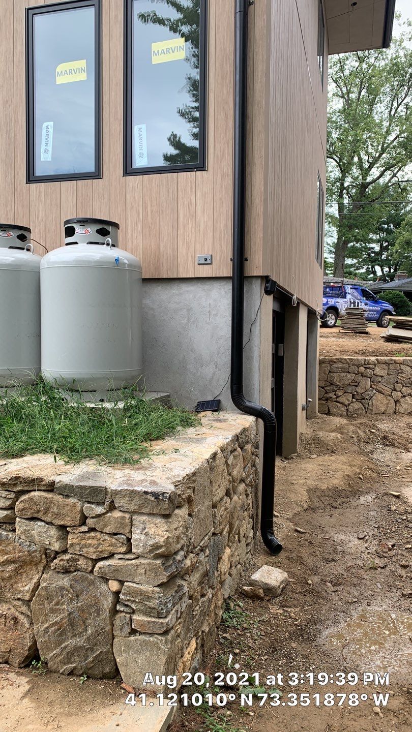 Black Gutters in wesport by A Plus Exterior