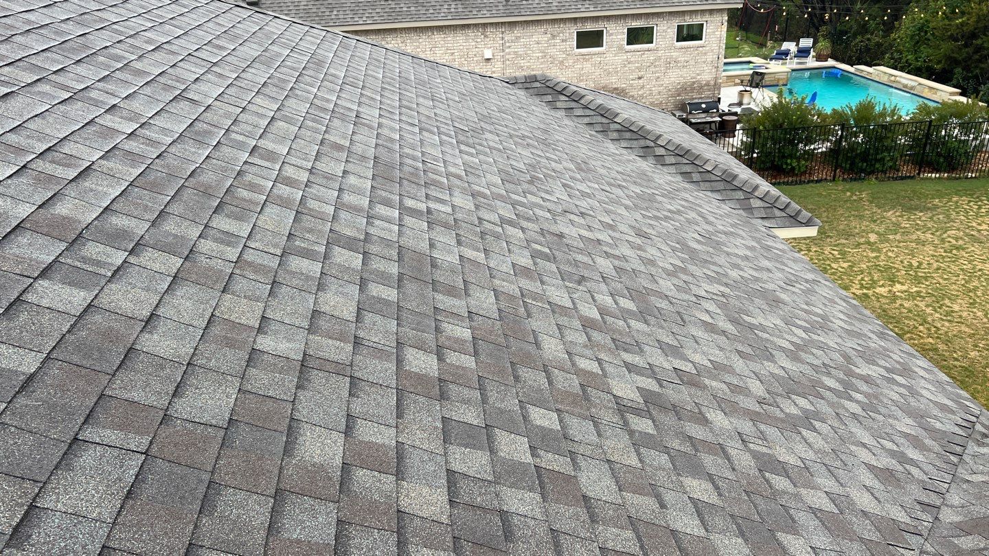 Hail claim roof replacement by Oakwood Roofing and Construction, LLC