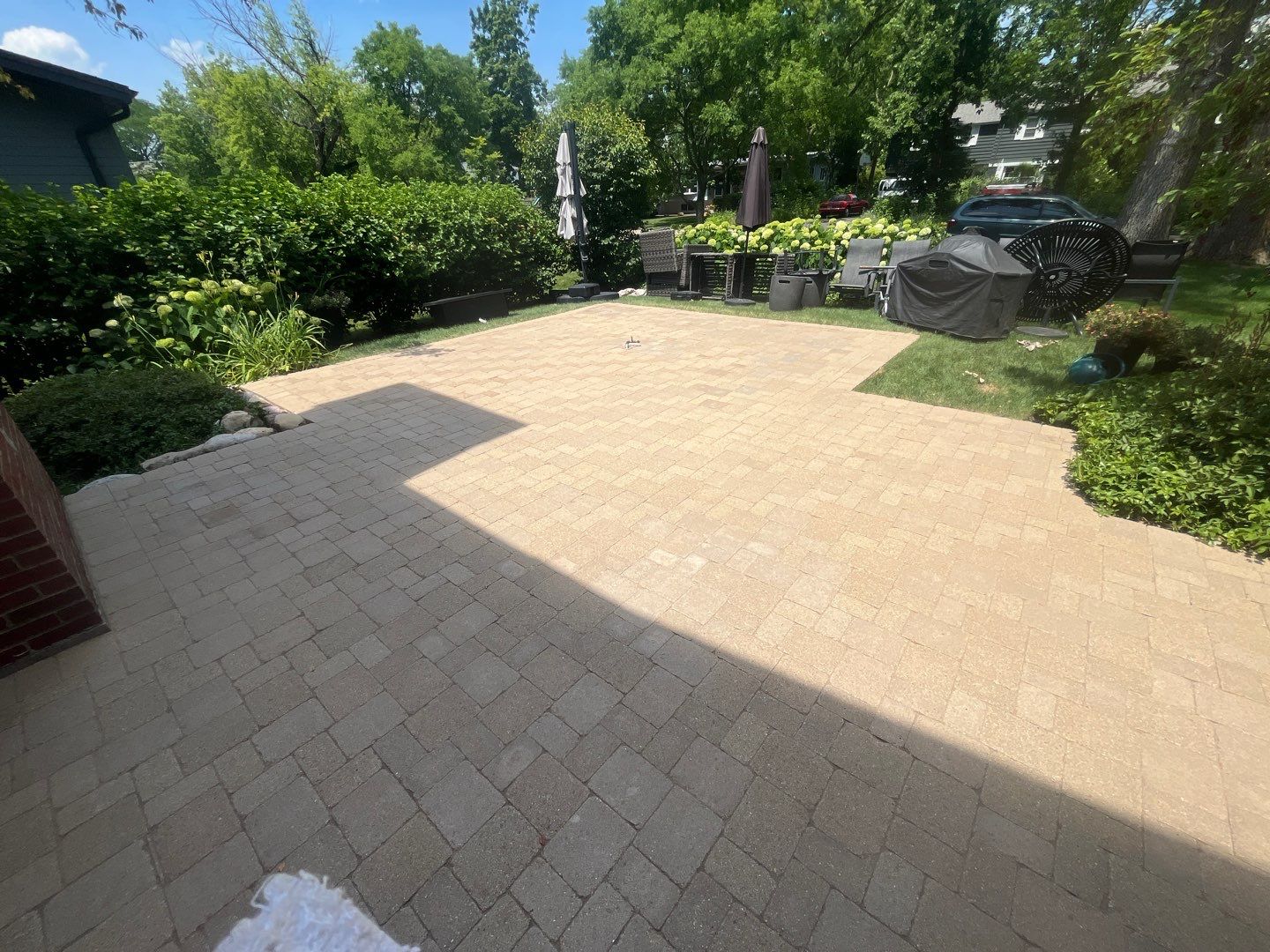 Brick paver clean, sand and seal.  using Surebond SB-1300 by Northern Power Washing LLC.