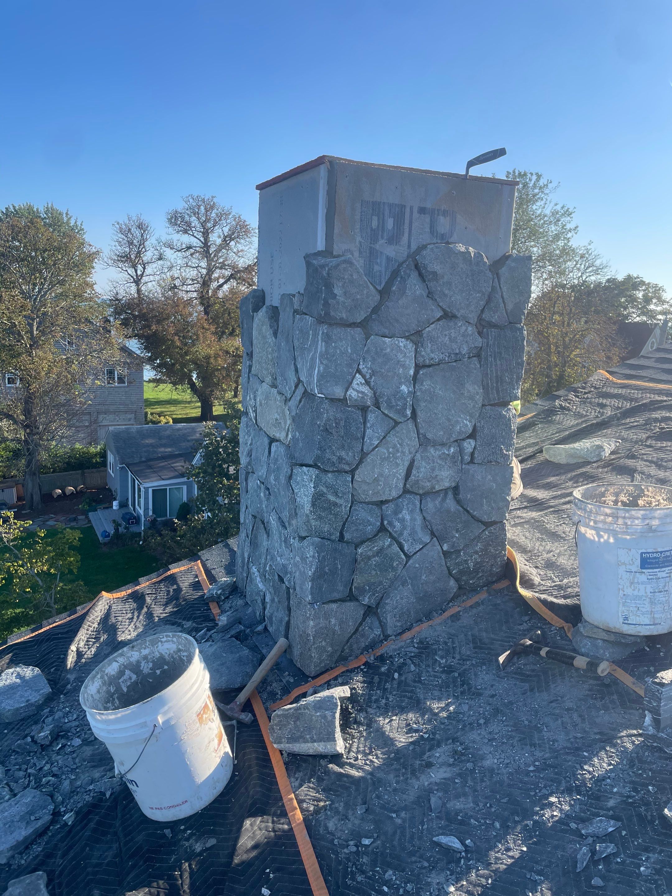 Project in Guilford, CT by Neighborhood Chimney Services 