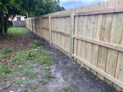 Sarasota, FL 6ft. Tall Treated Board on Board Wood Fence
