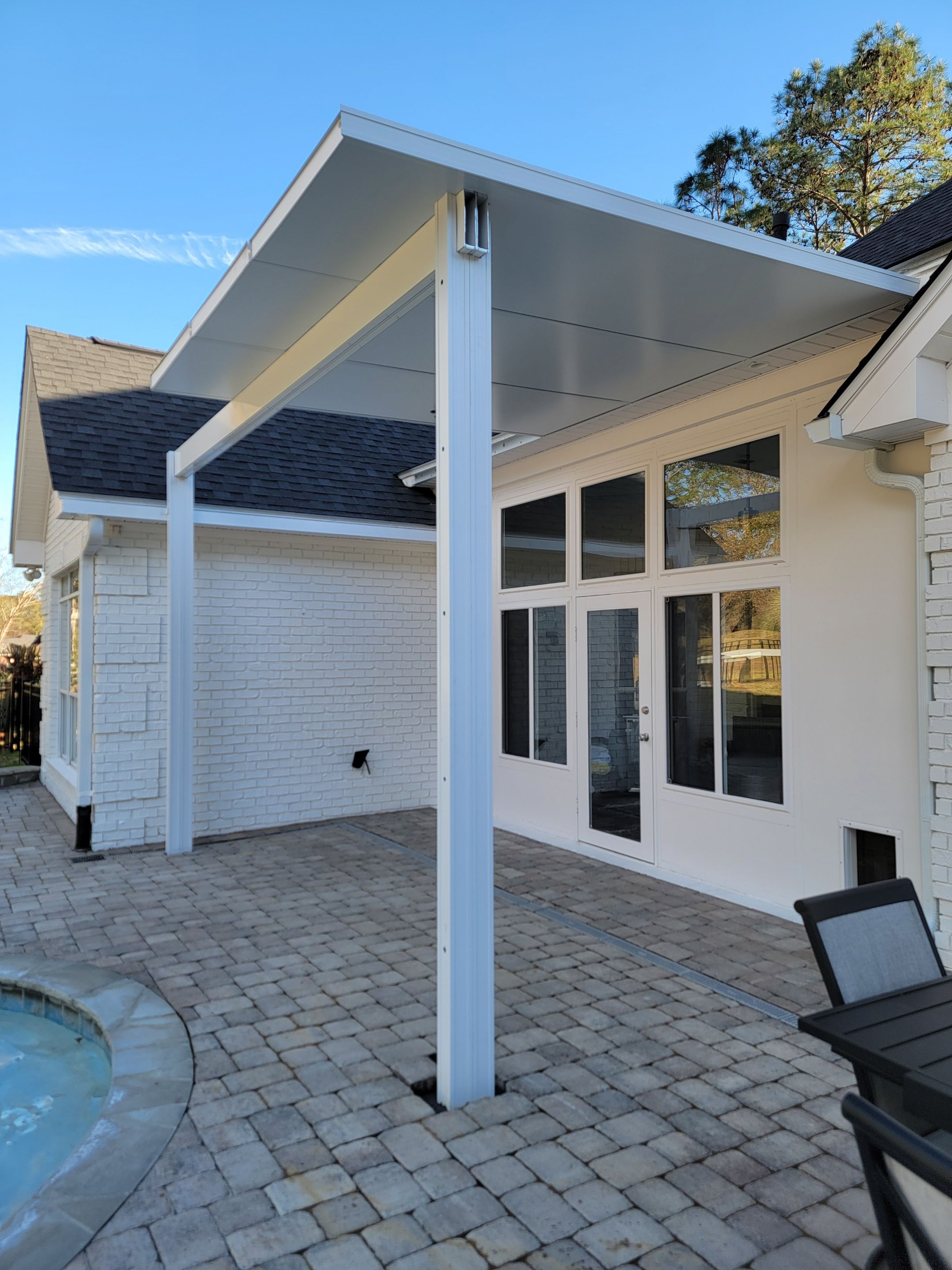 Spanish Fort Pergola Using Colorbeam by Titan Sunrooms