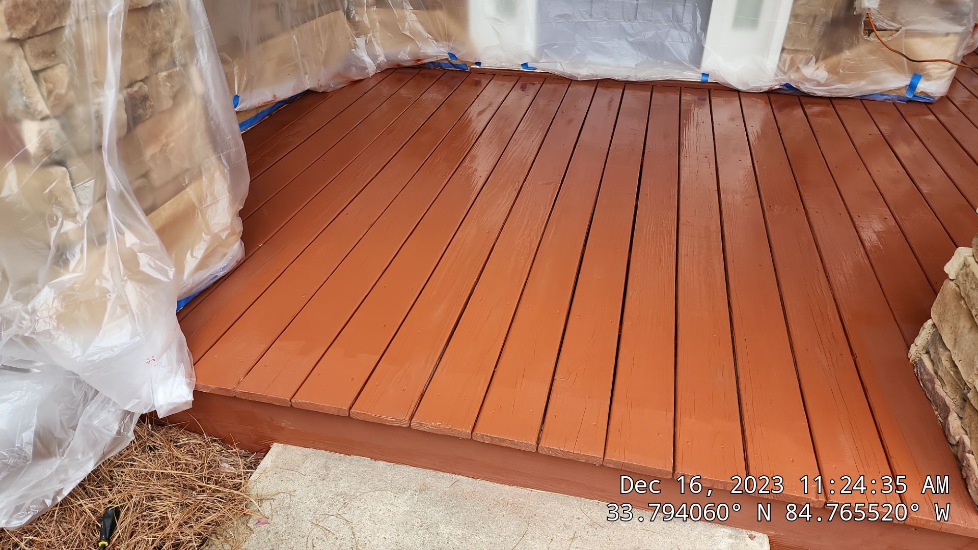 Fence Installation of Board on Board Capped Privacy by Titans of Timber Fence & Stain
