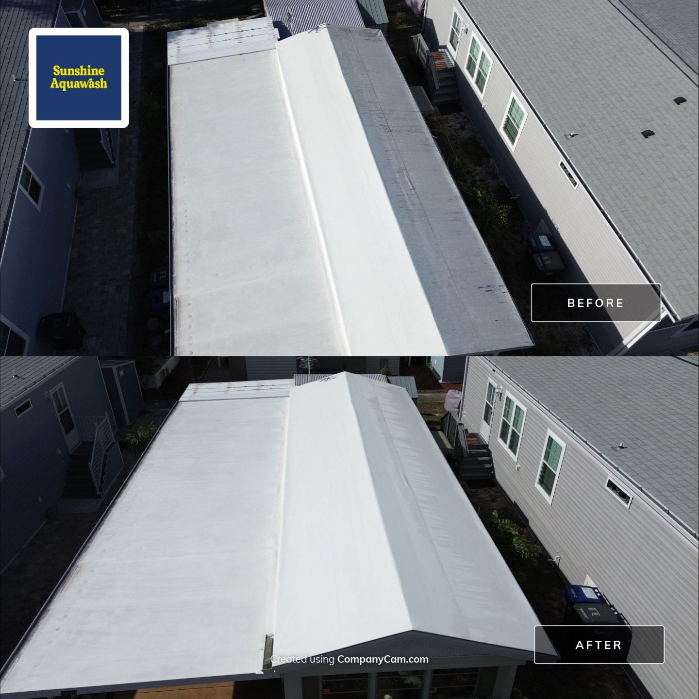 TPO Membrane Roof Cleaning in Fisherman’s Cove RV Resort, Terra Ceia, FL by Sunshine AquaWash